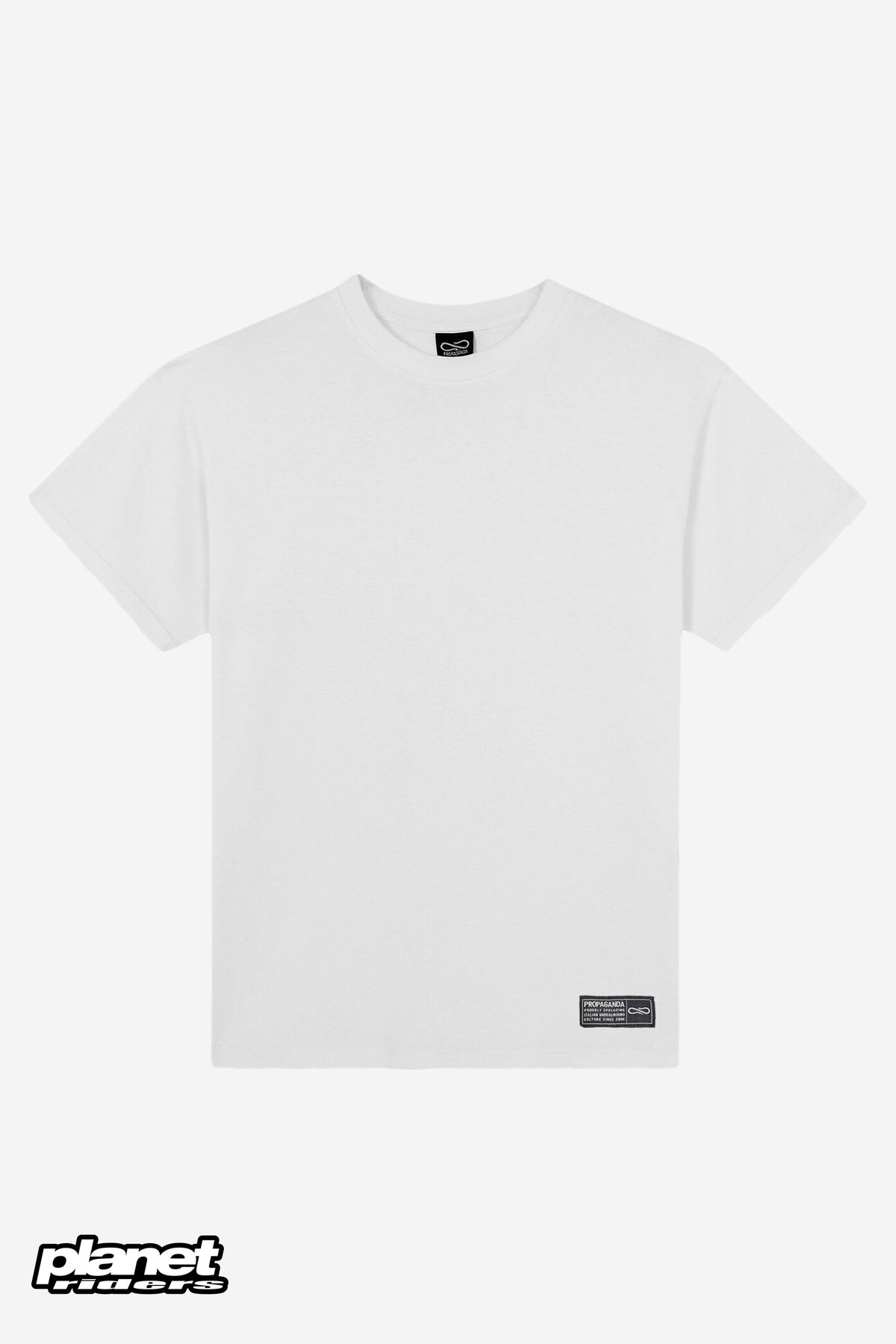 Label Bicolor Tee Propaganda, Bianco