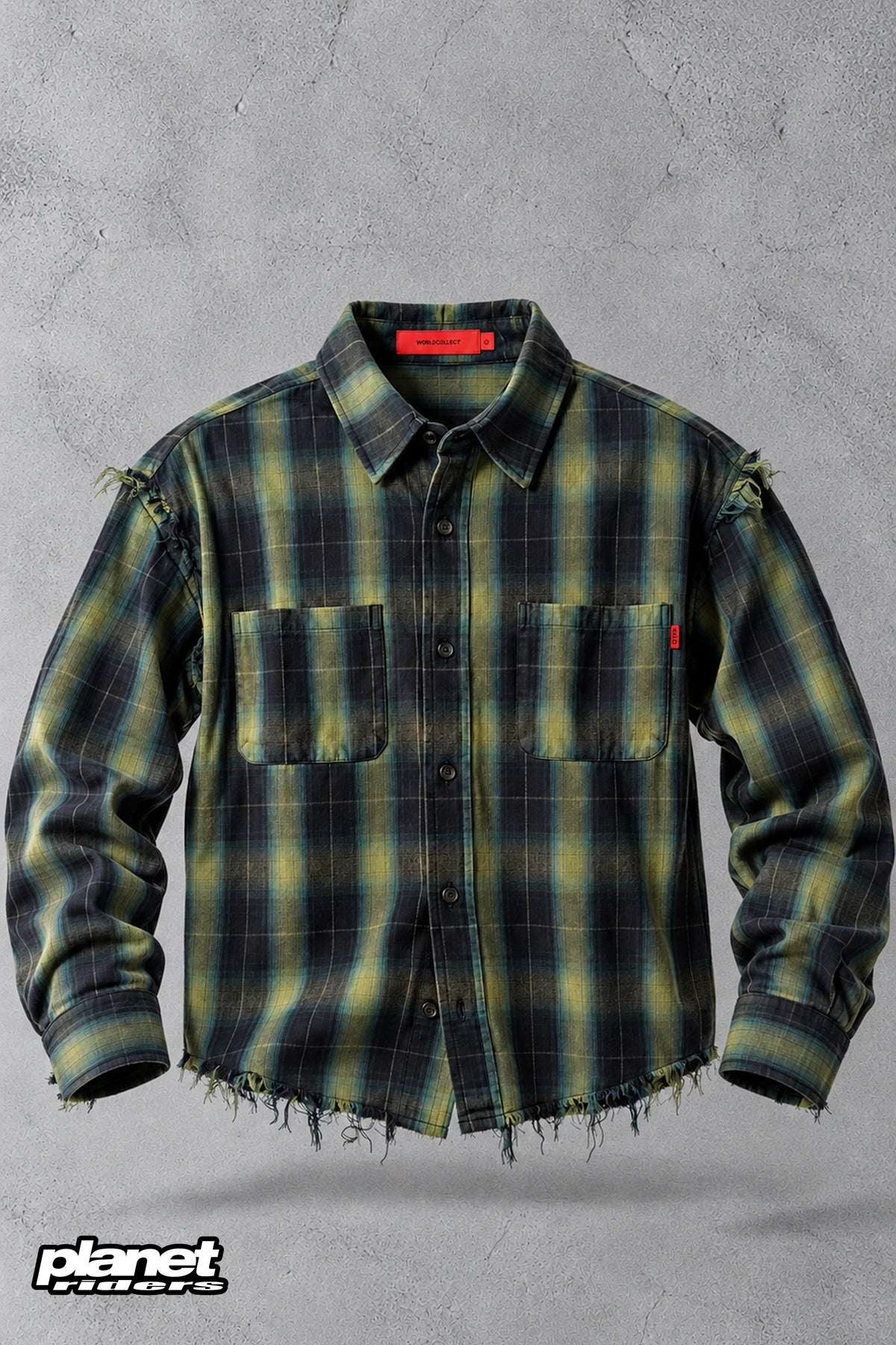 Two Pocket Shirt Acupuncture, Green Blue