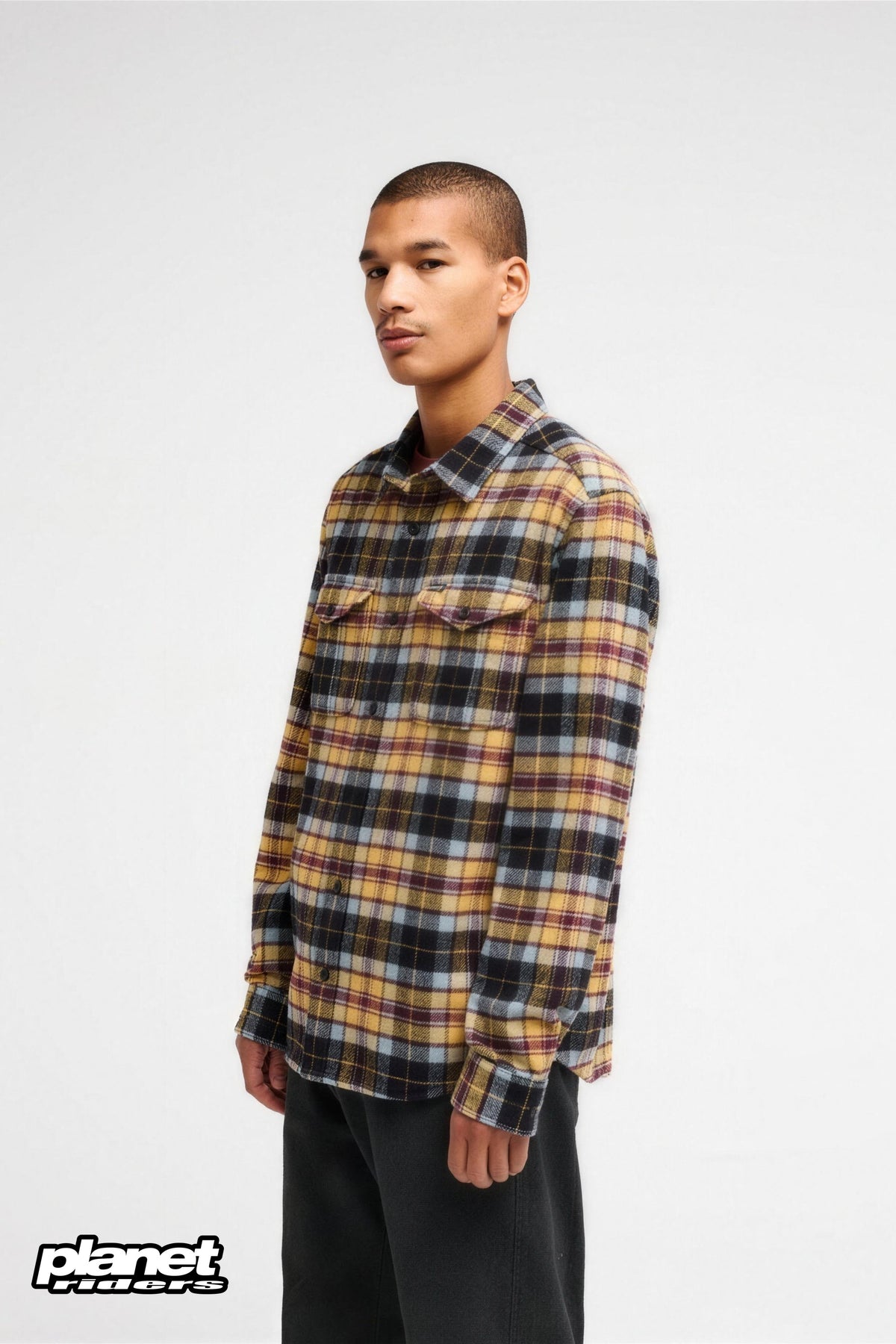 Hugues Heavy Flannel RVCA, Ochre