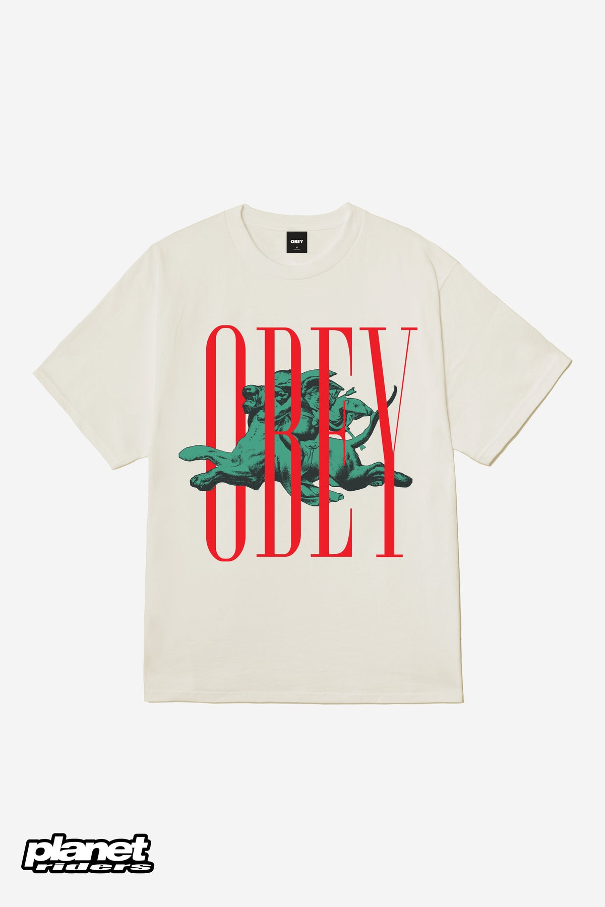 Pillars Classic T-Shirt Obey, Vintage White