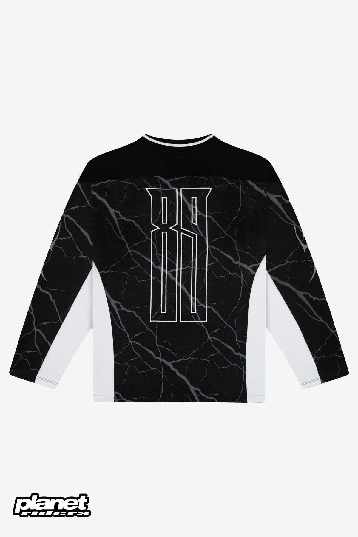 Spikes Hockey Crewneck Dolly Noire, Black / White