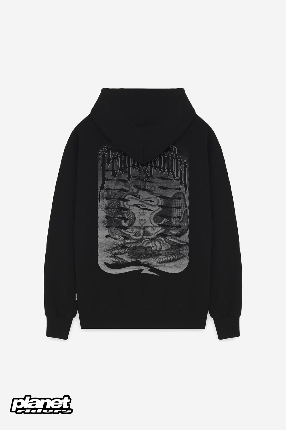 Ribs Butterfly Hoodie Propaganda, Nero