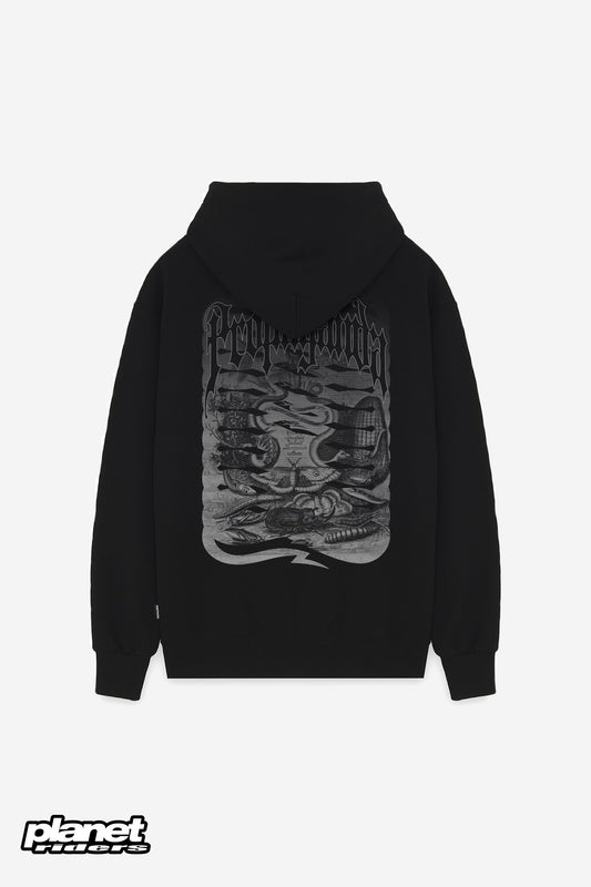 Ribs Butterfly Hoodie Propaganda, Nero