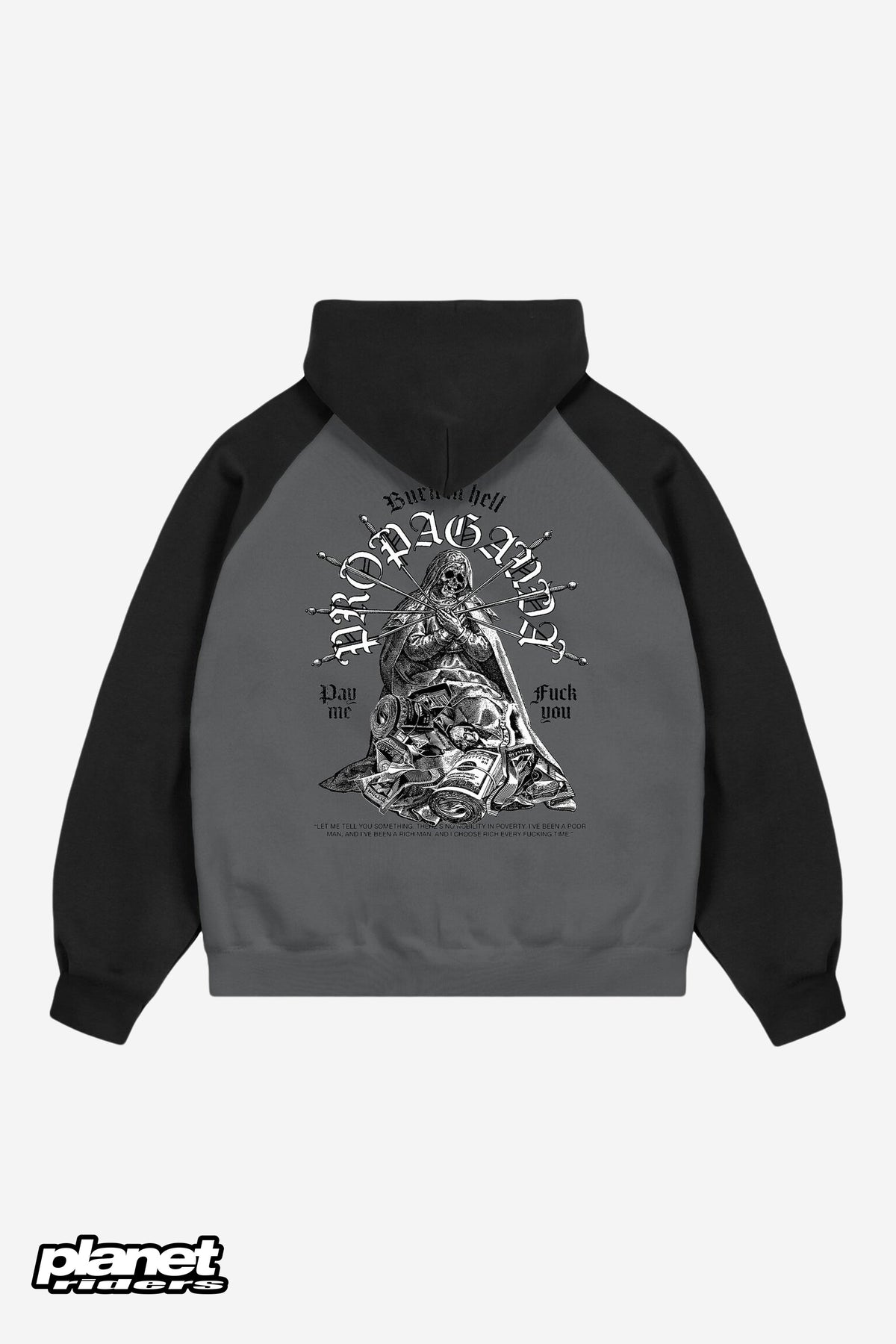 Burn Hoodie Propaganda, Gray