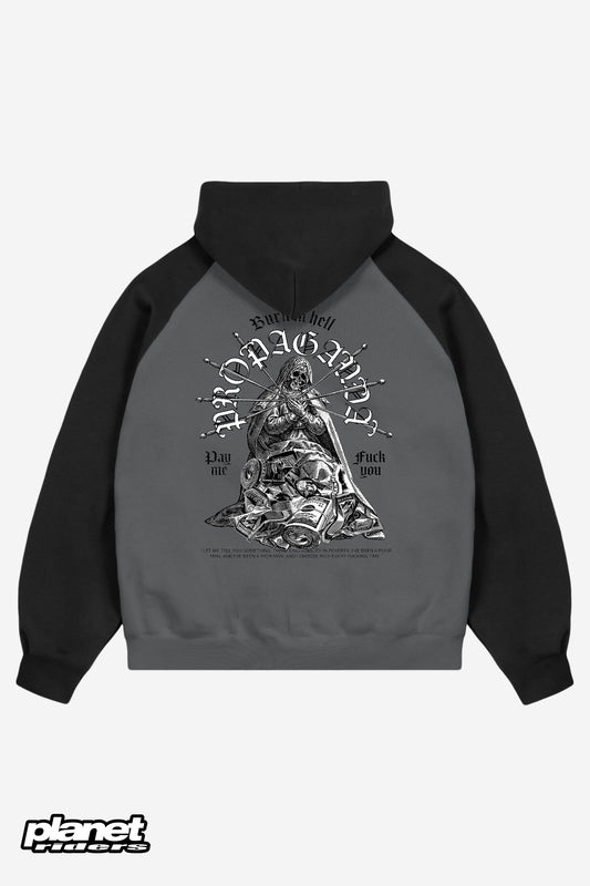 Burn Hoodie Propaganda, Gray