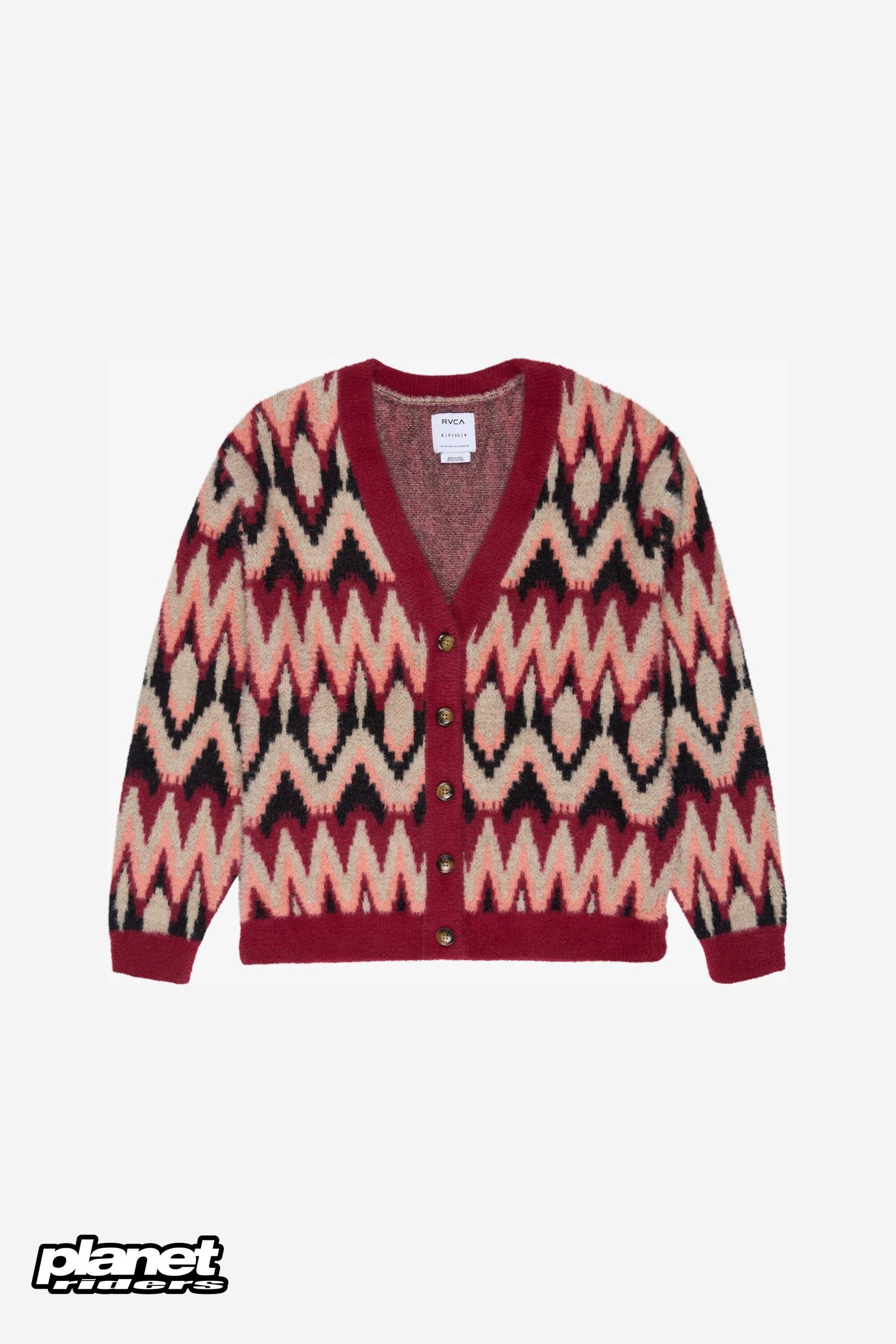 Sweetheart Cardigan RVCA, Brick Red