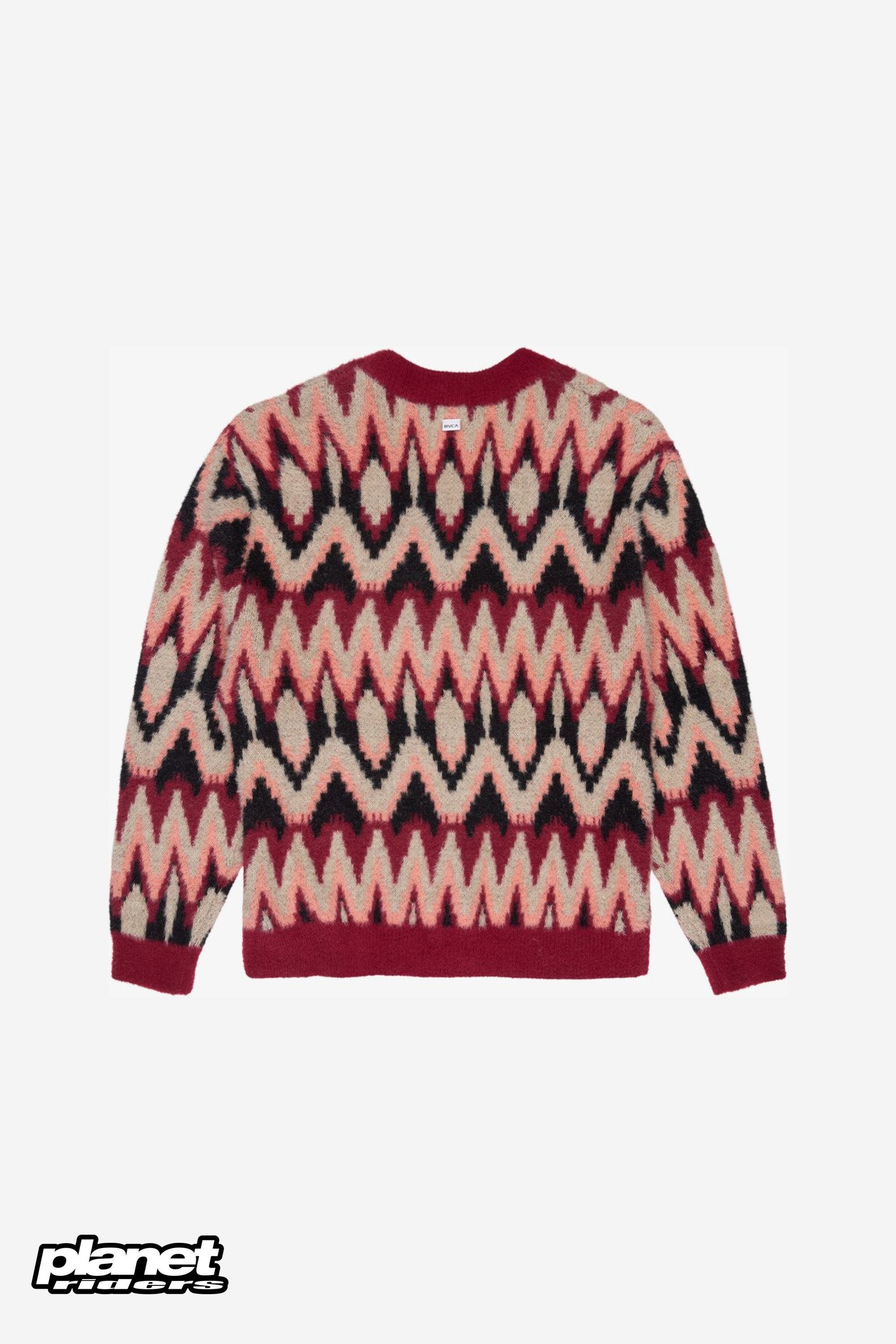 Sweetheart Cardigan RVCA, Brick Red (retro)