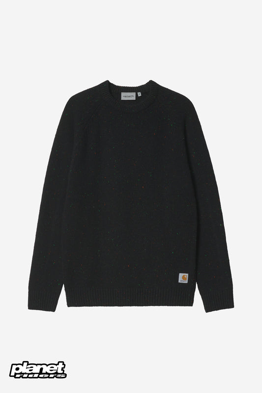 Anglistic Sweater Carhartt WIP, Speckled Black
