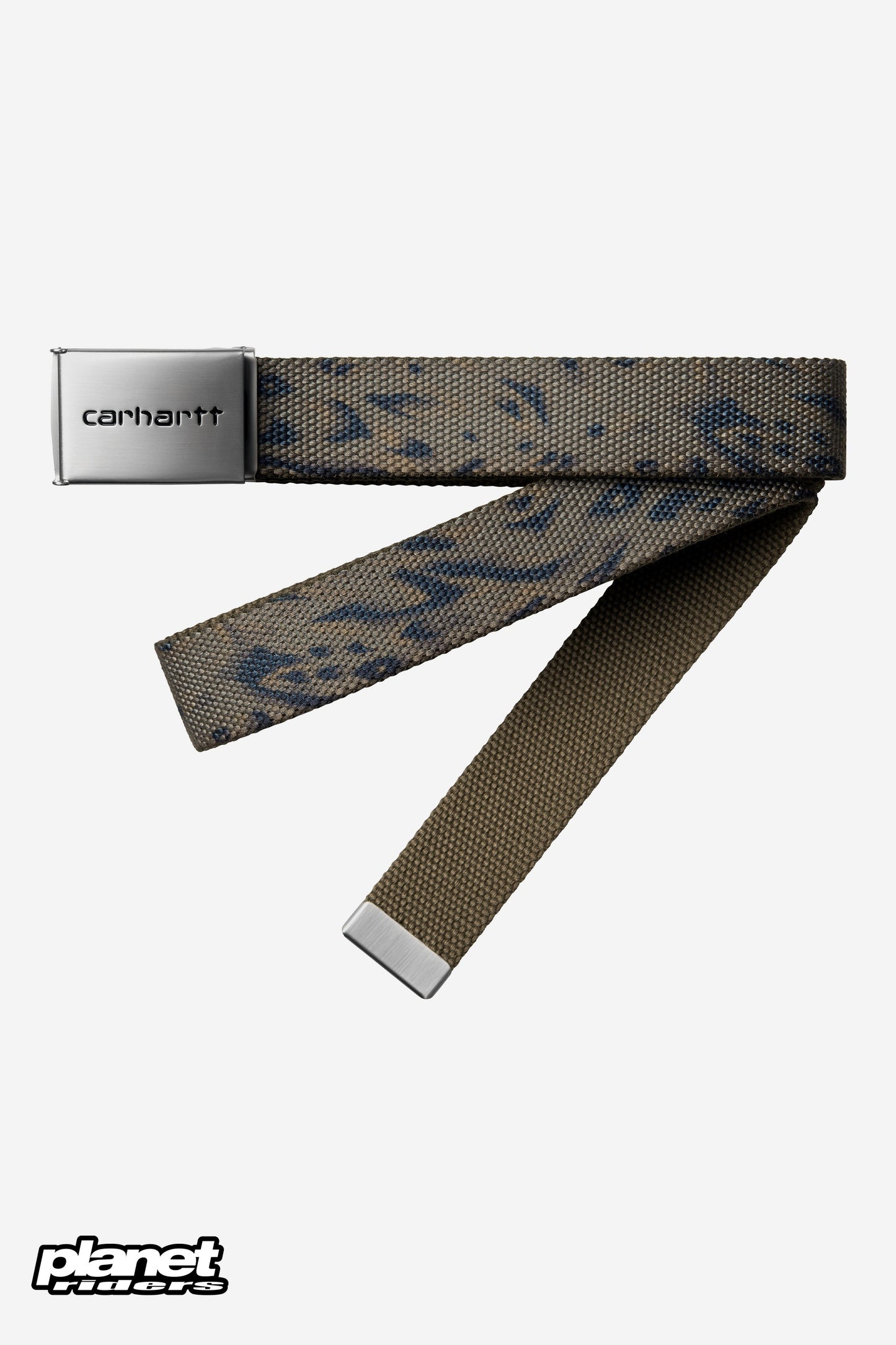 Clip Belt Chrome Carhartt WIP, Duck Feather Print, Cypress