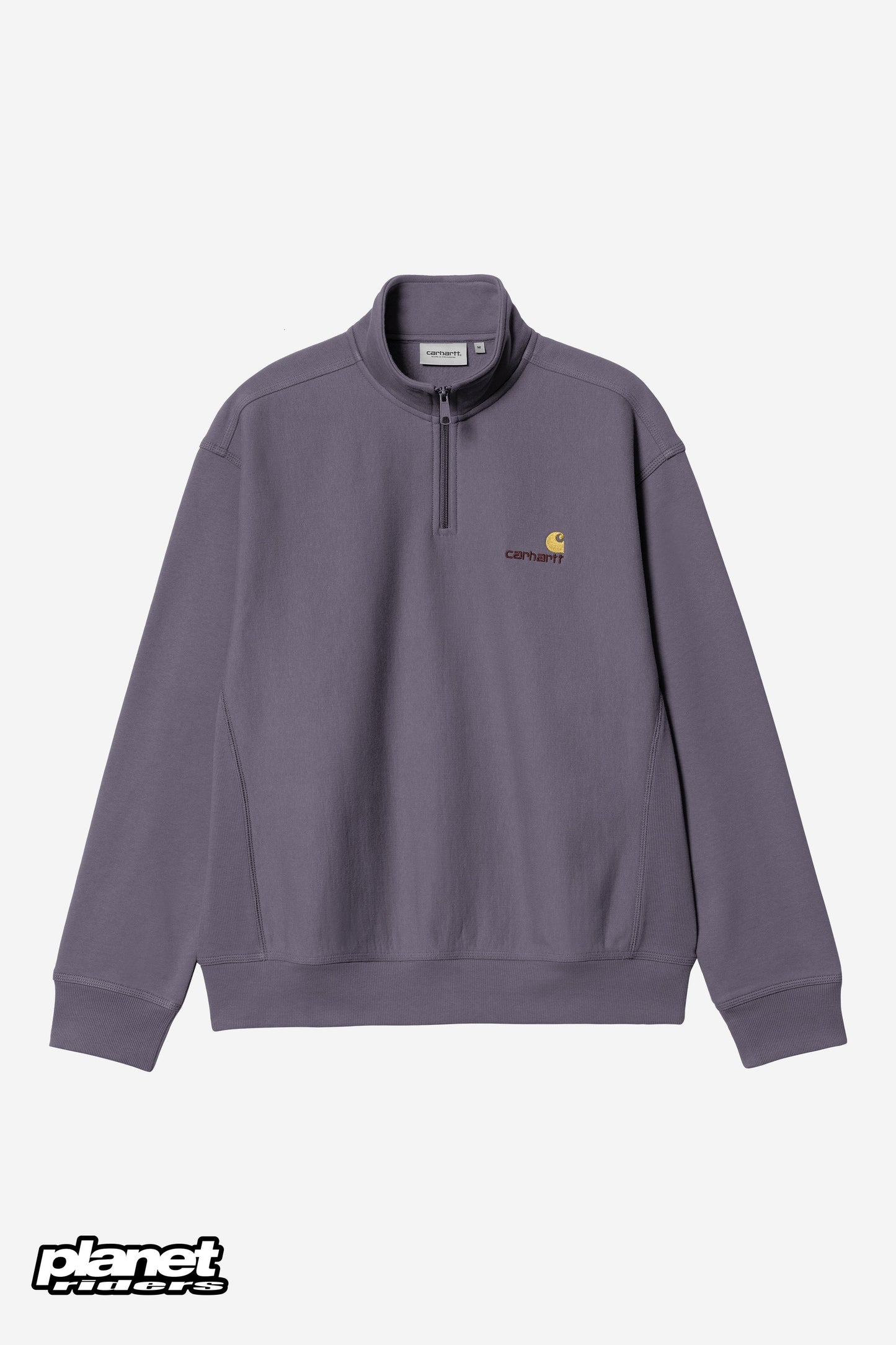 Half Zip American Script Sweatshirt Carhartt WIP, Shady Purple