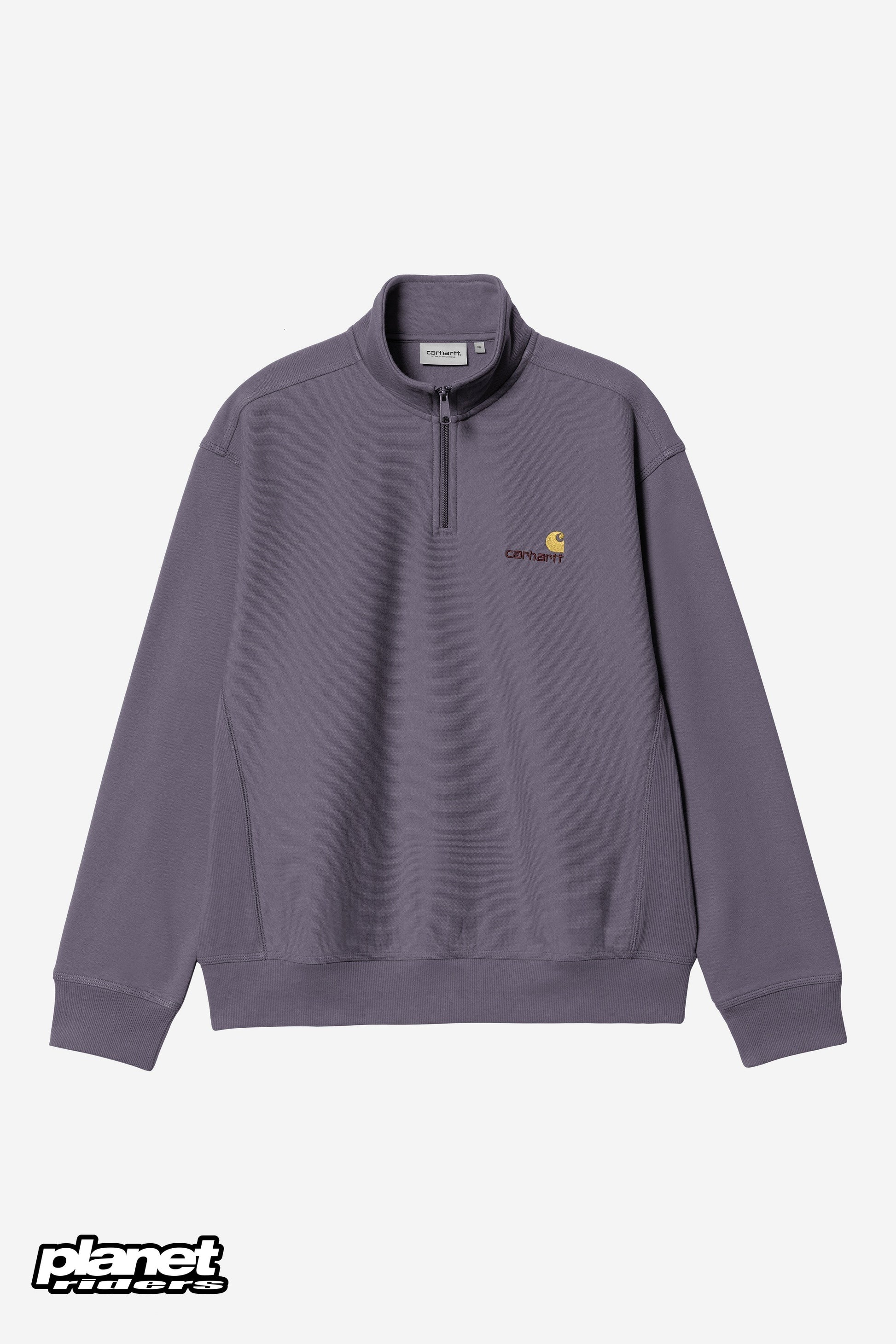 Half Zip American Script Sweatshirt Carhartt WIP, Shady Purple
