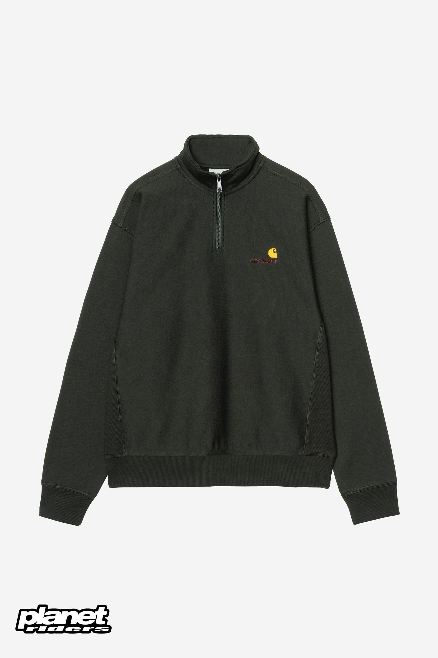 Half Zip American Script Sweatshirt Carhartt WIP, Raven