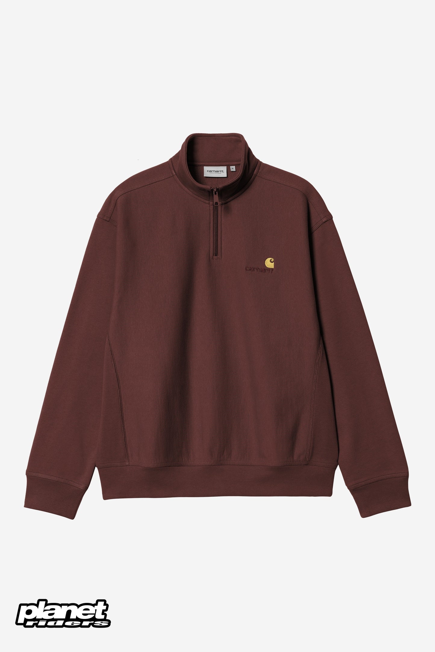 Half Zip American Script Sweatshirt Carhartt WIP, Amarone
