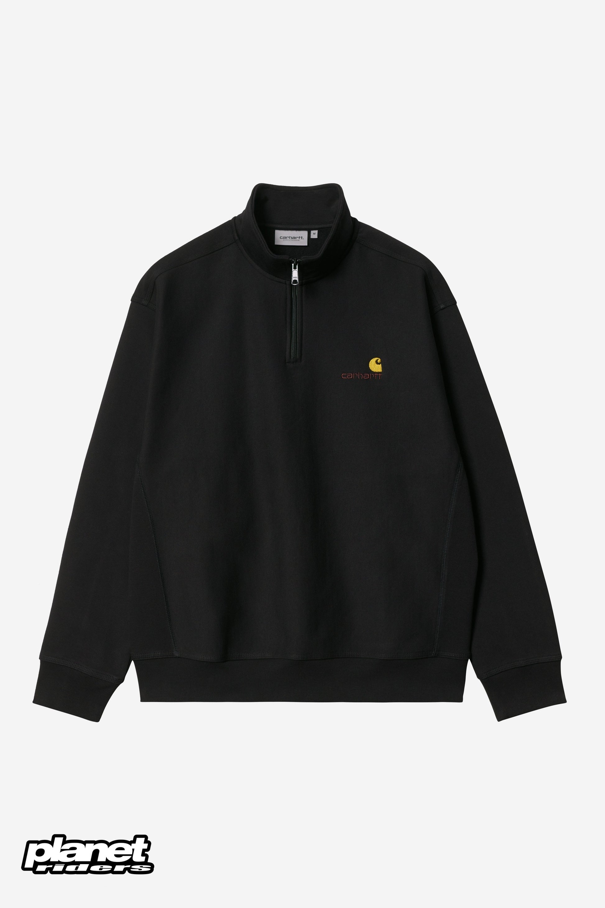 Half Zip American Script Sweatshirt Carhartt WIP, Black