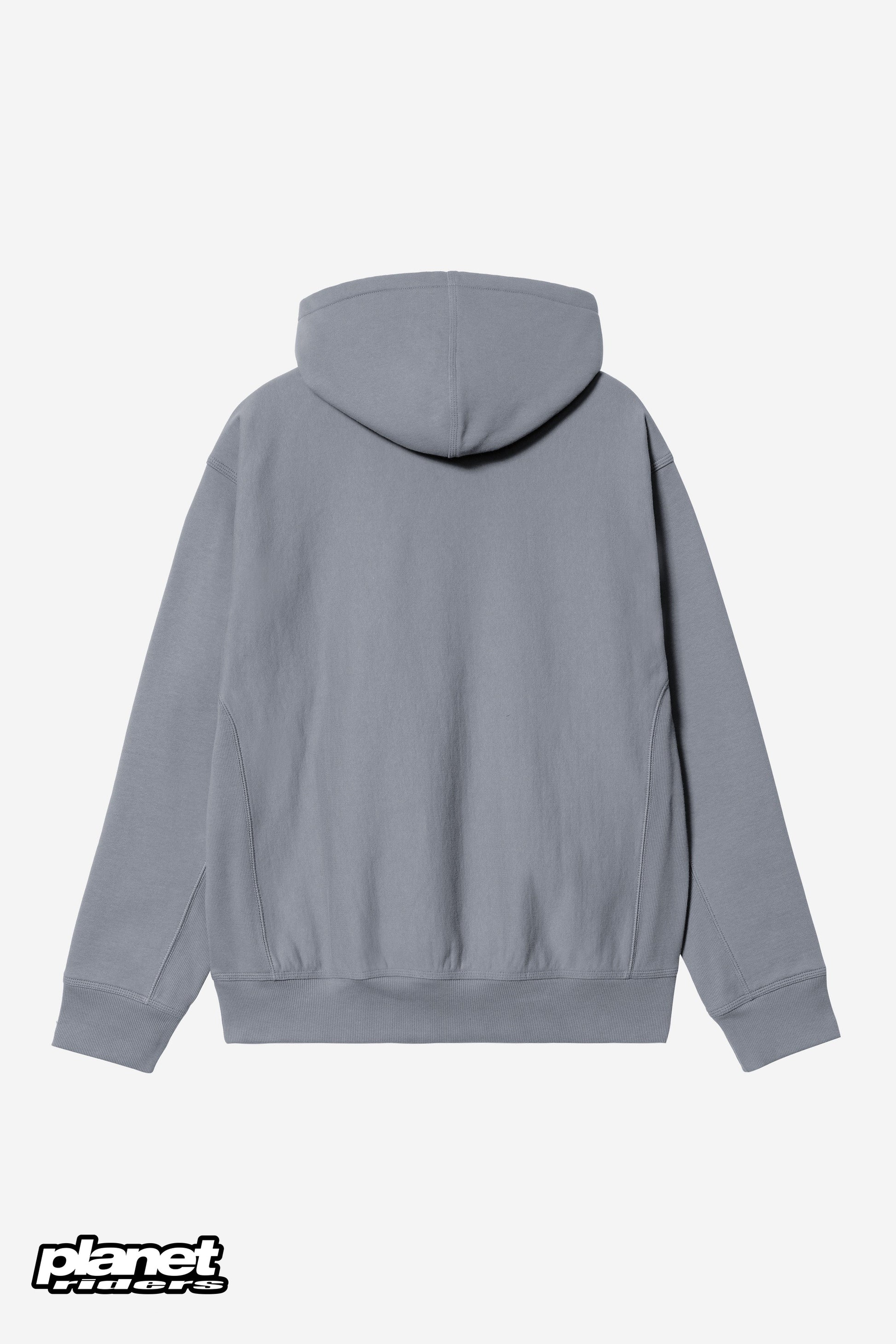 Hooded American Script Sweatshirt Carhartt WIP, Shady Blue