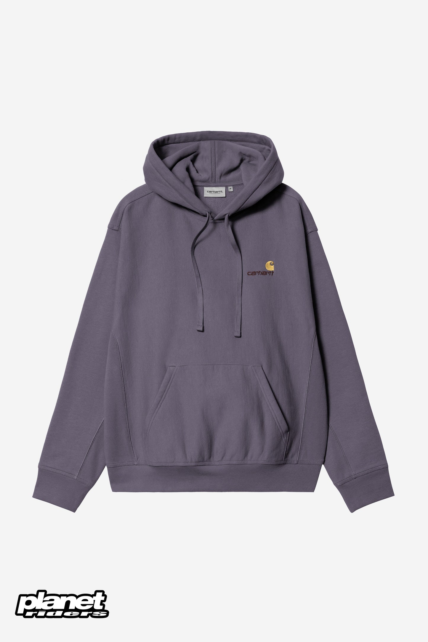 Hooded American Script Sweatshirt Carhartt WIP, Shady Purple
