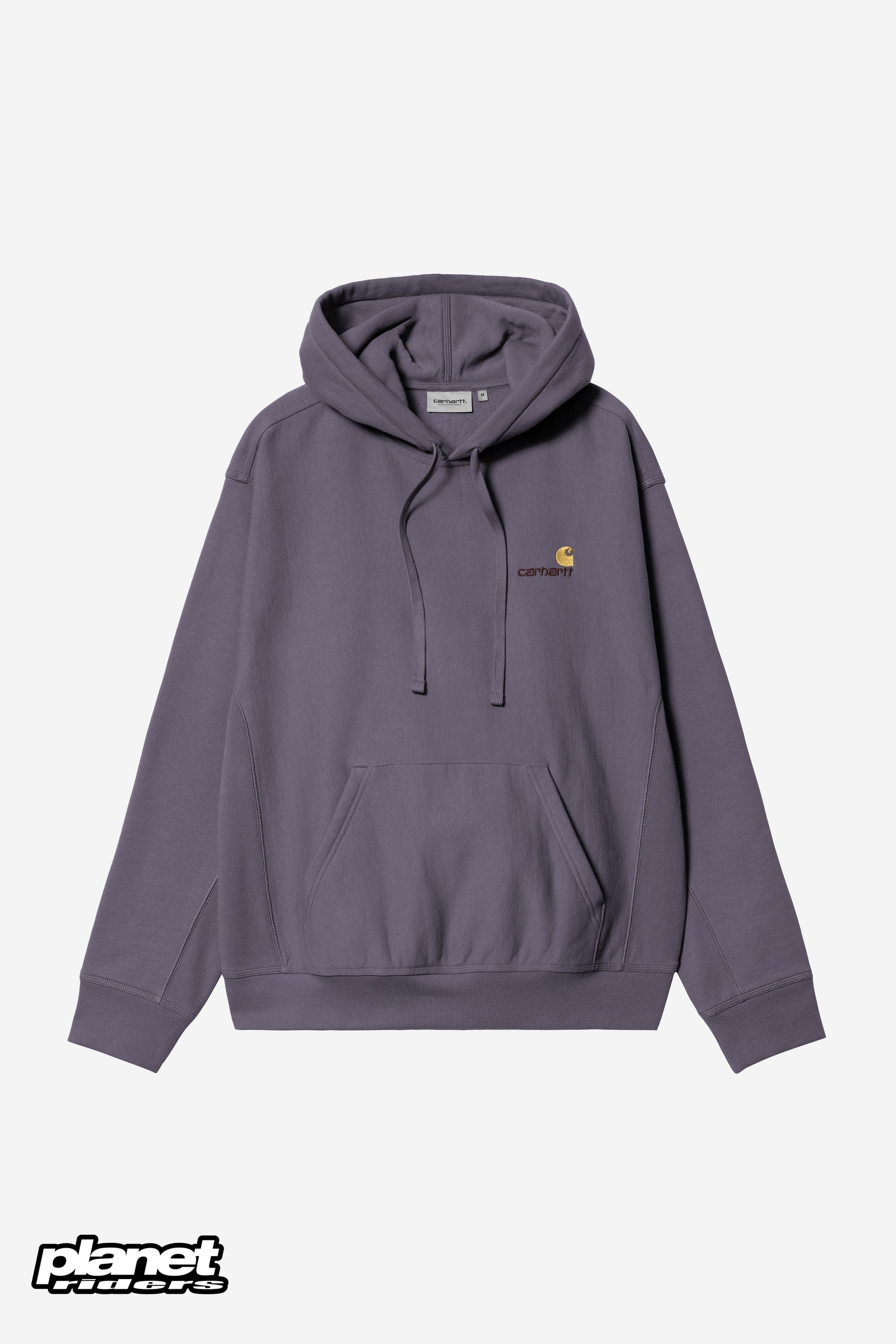 Hooded American Script Sweatshirt Carhartt WIP, Shady Purple