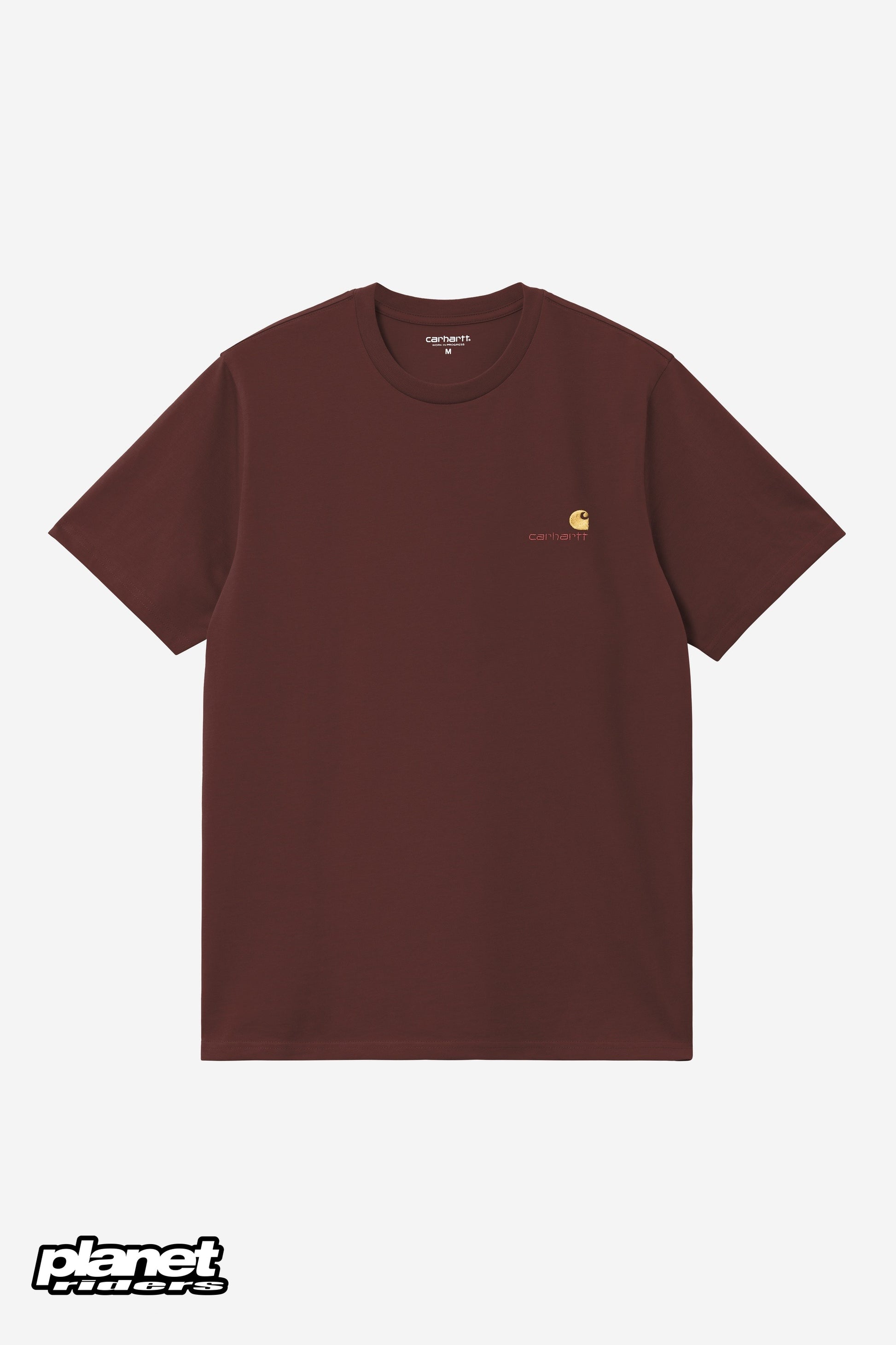 S/S American Script T-Shirt Carhartt WIP, Amarone