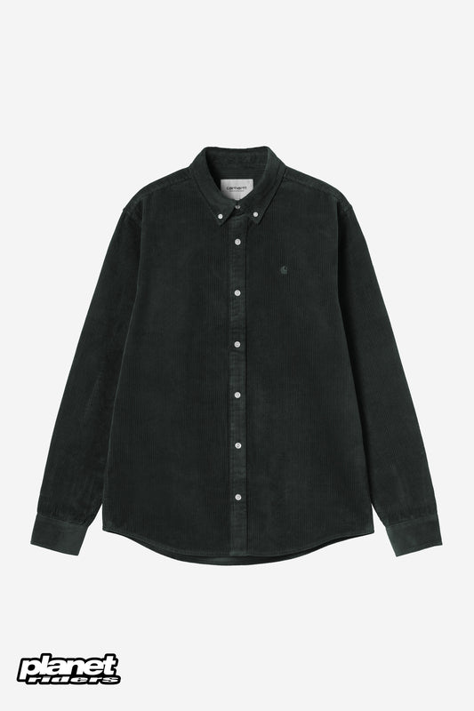 L/S Madison Cord Shirt Carhartt WIP, Raven