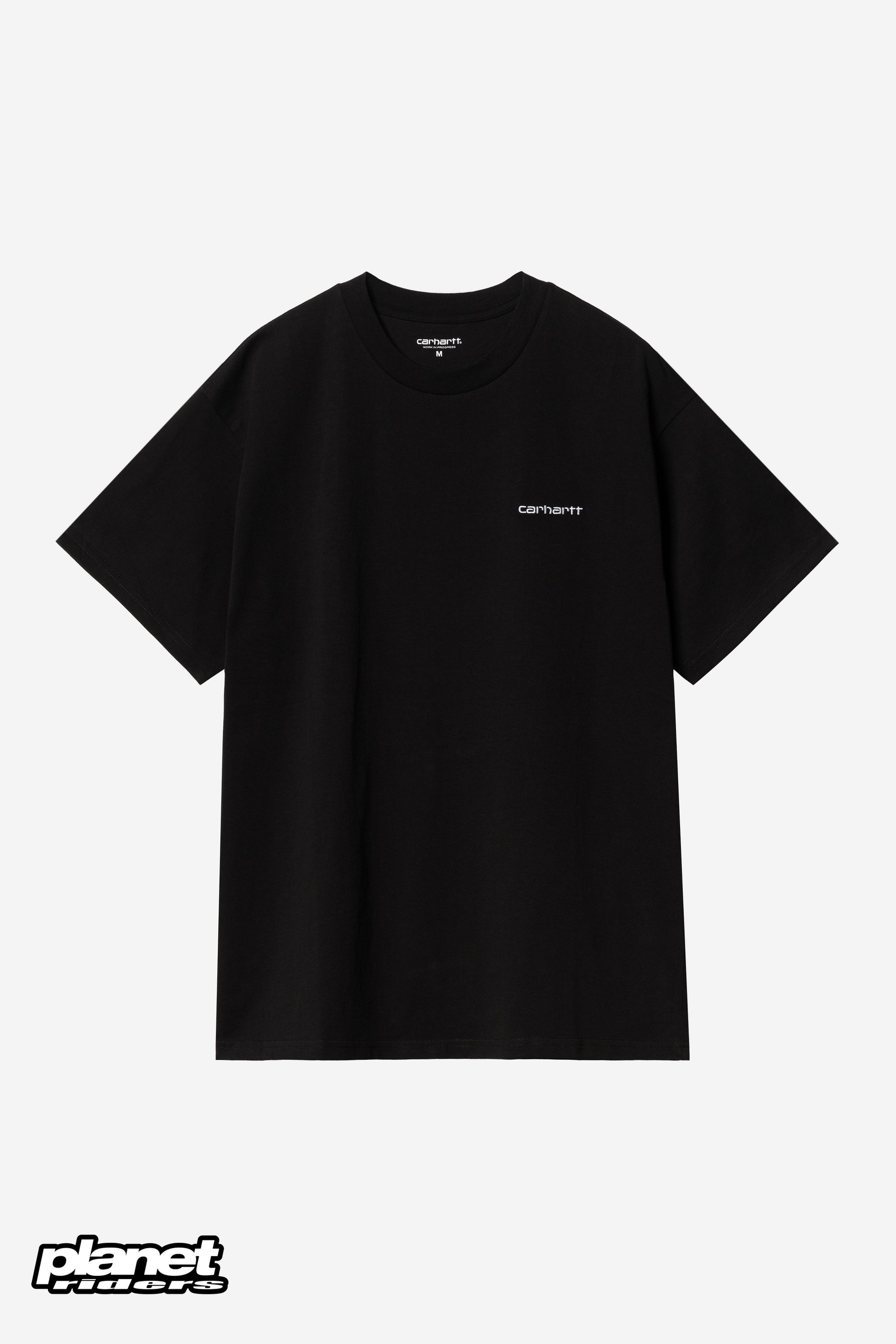 S/S Script Embroidery T-Shirt Carhartt WIP, Black / White