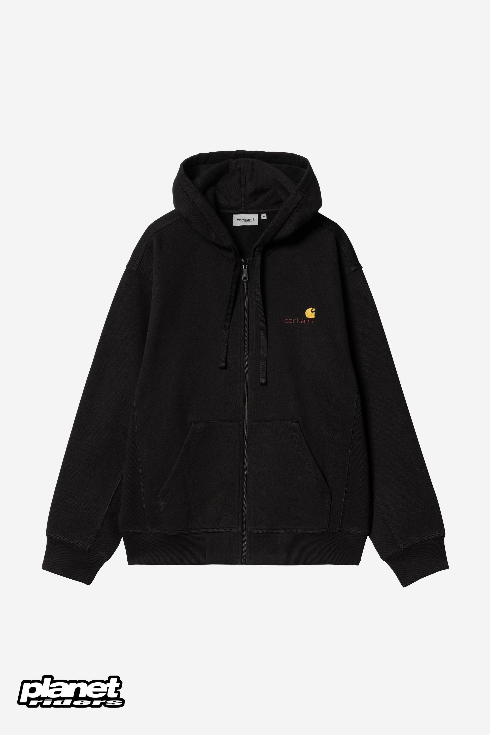 Hooded American Script Jacket Carhartt WIP, Black
