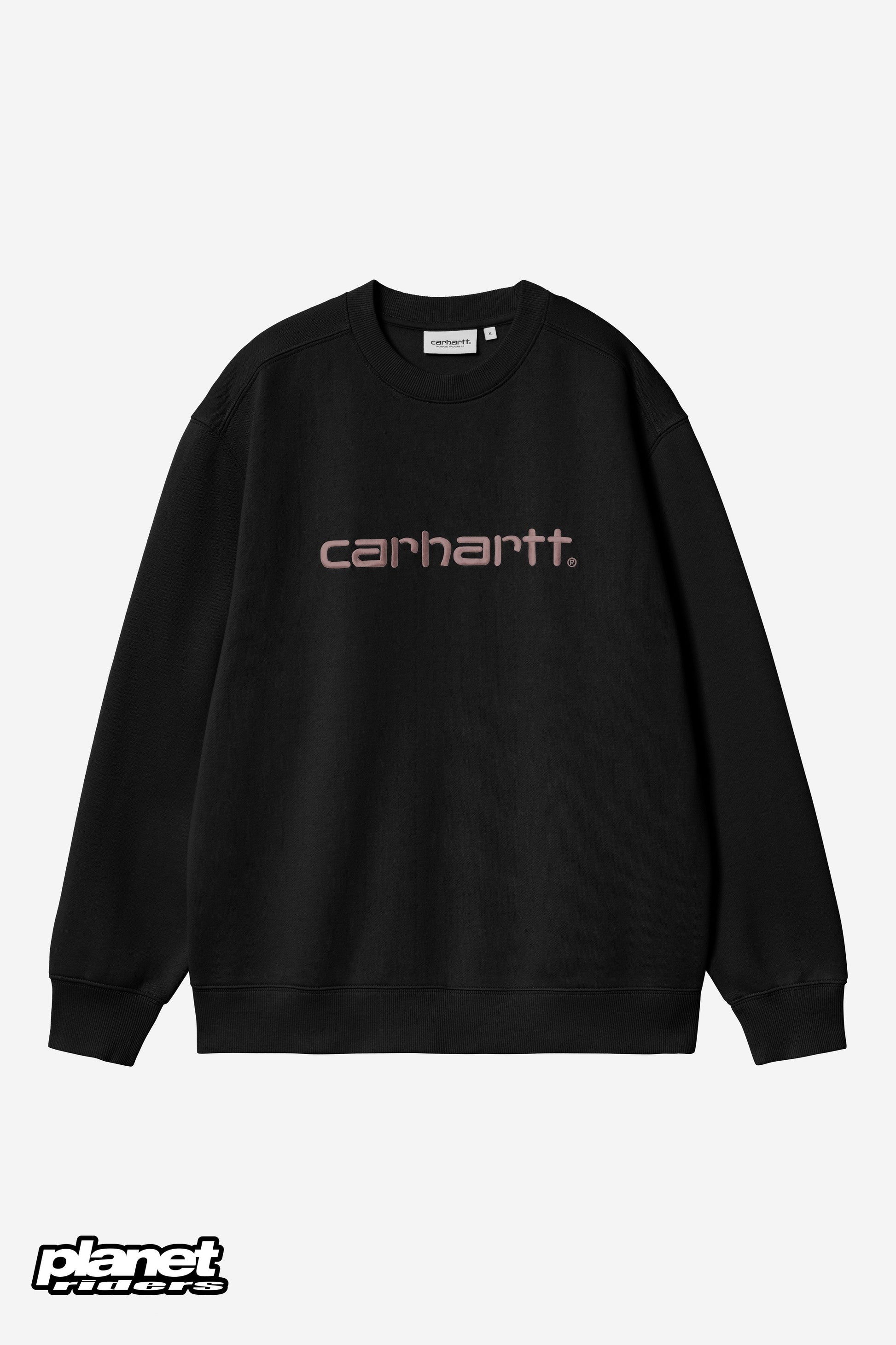 W' Carhartt Sweatshirt Carhartt WIP, Black / Hortensia