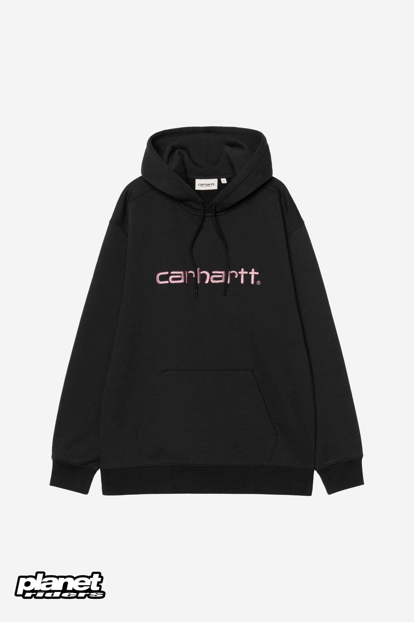 W' Hooded Carhartt Sweatshirt Carhartt WIP, Black / Hortensia