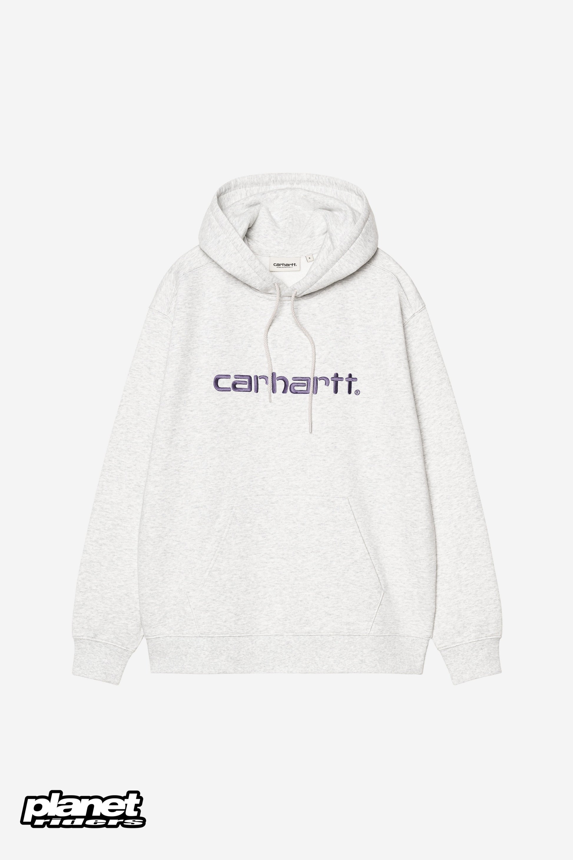 W' Hooded Carhartt Sweatshirt Carhartt WIP, Ash Heather / Cozy Purple