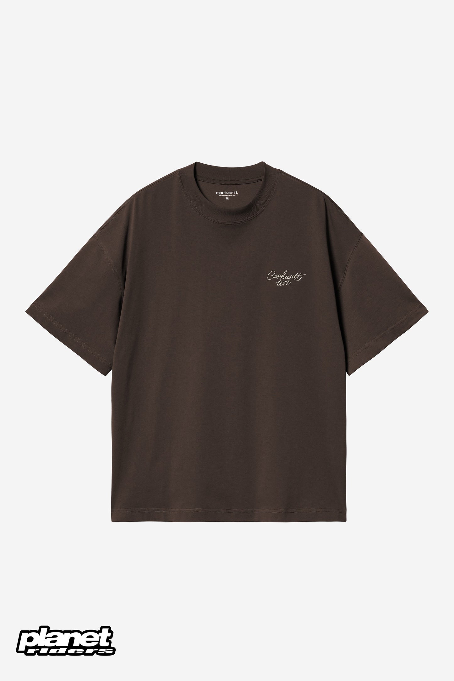 S/S Signature Script T-Shirt Carhartt WIP, Tobacco / Natural