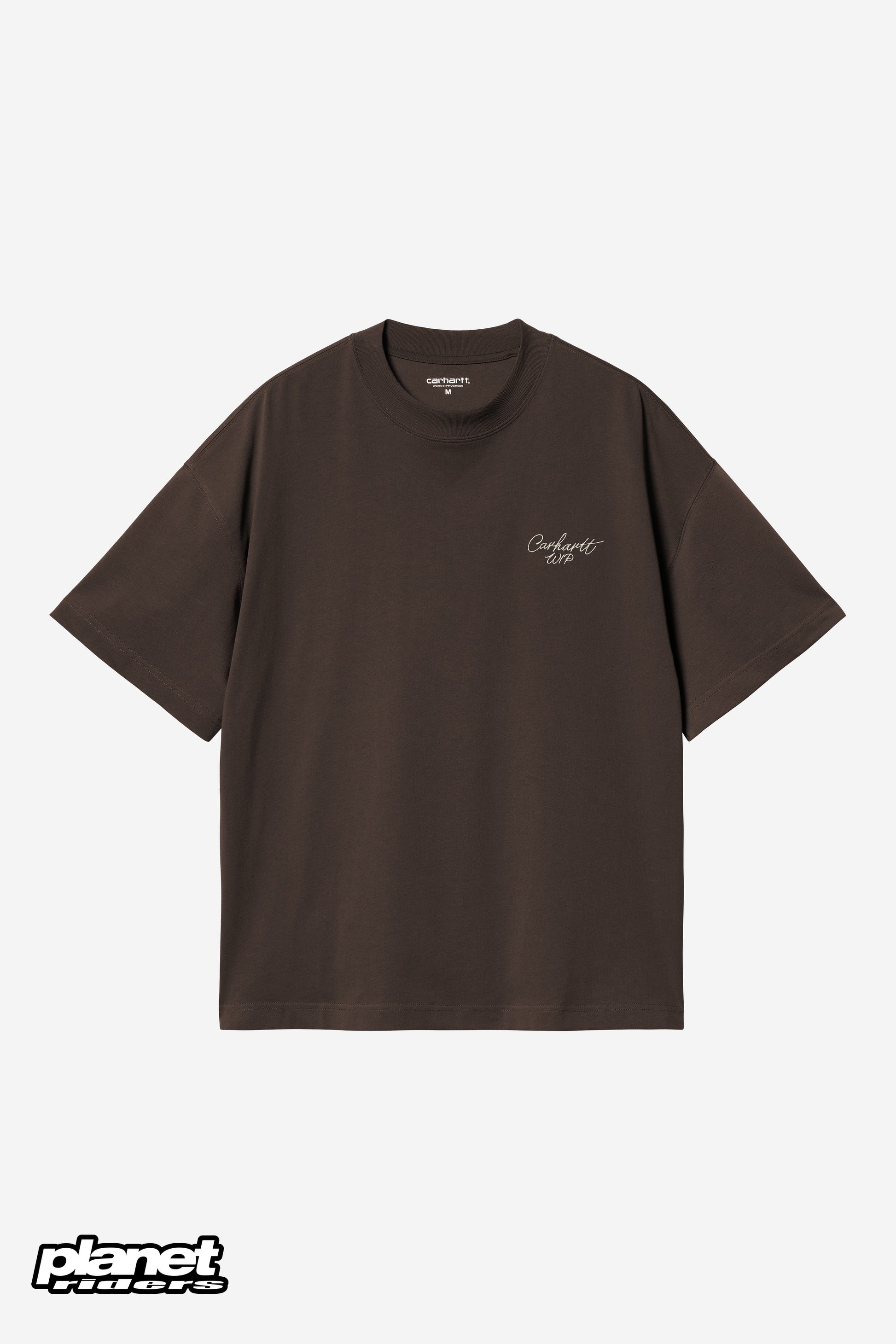 S/S Signature Script T-Shirt Carhartt WIP, Tobacco / Natural