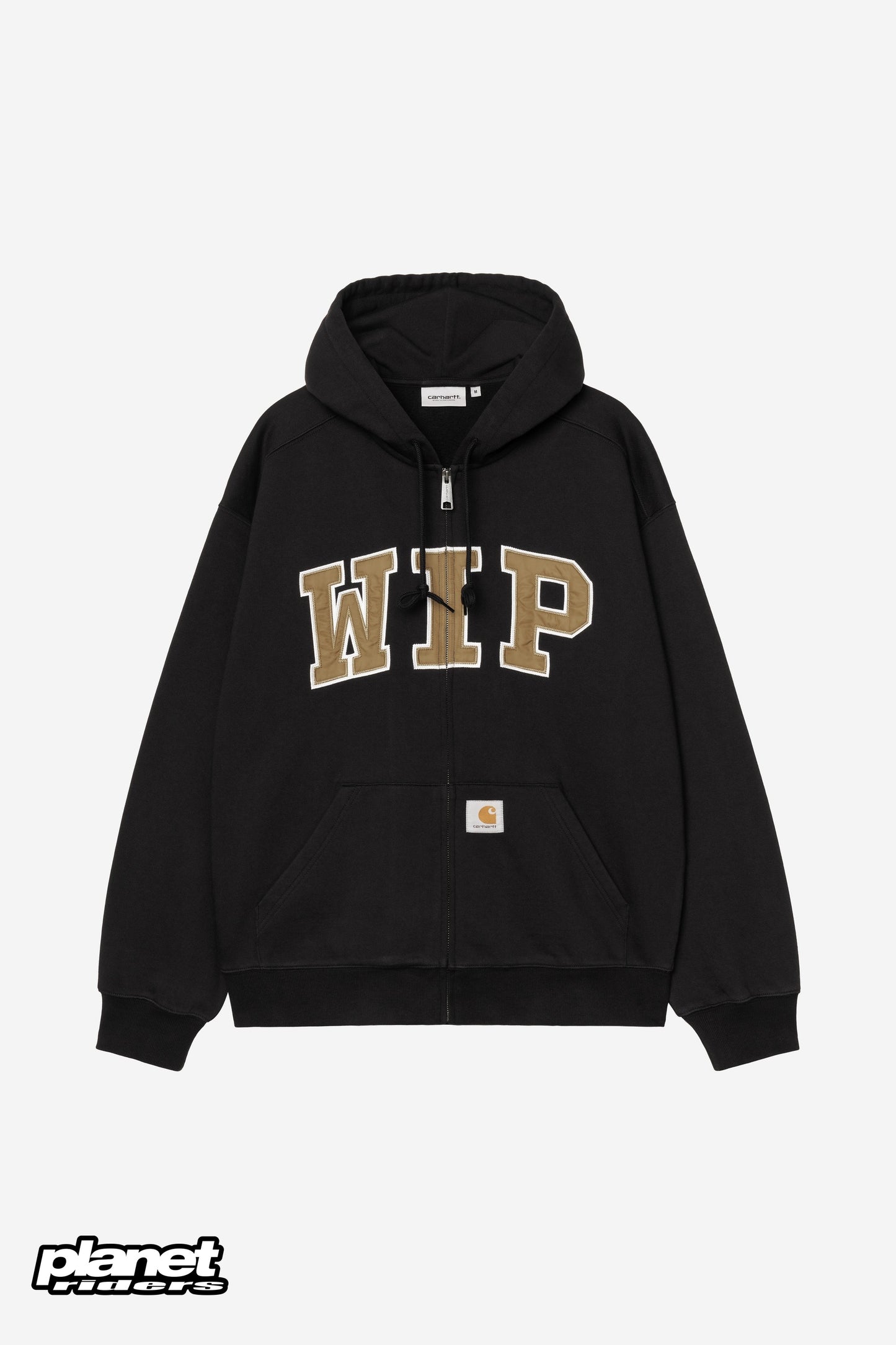 Hooded WIP Sweat Jacket Carhartt WIP, Black stone washed