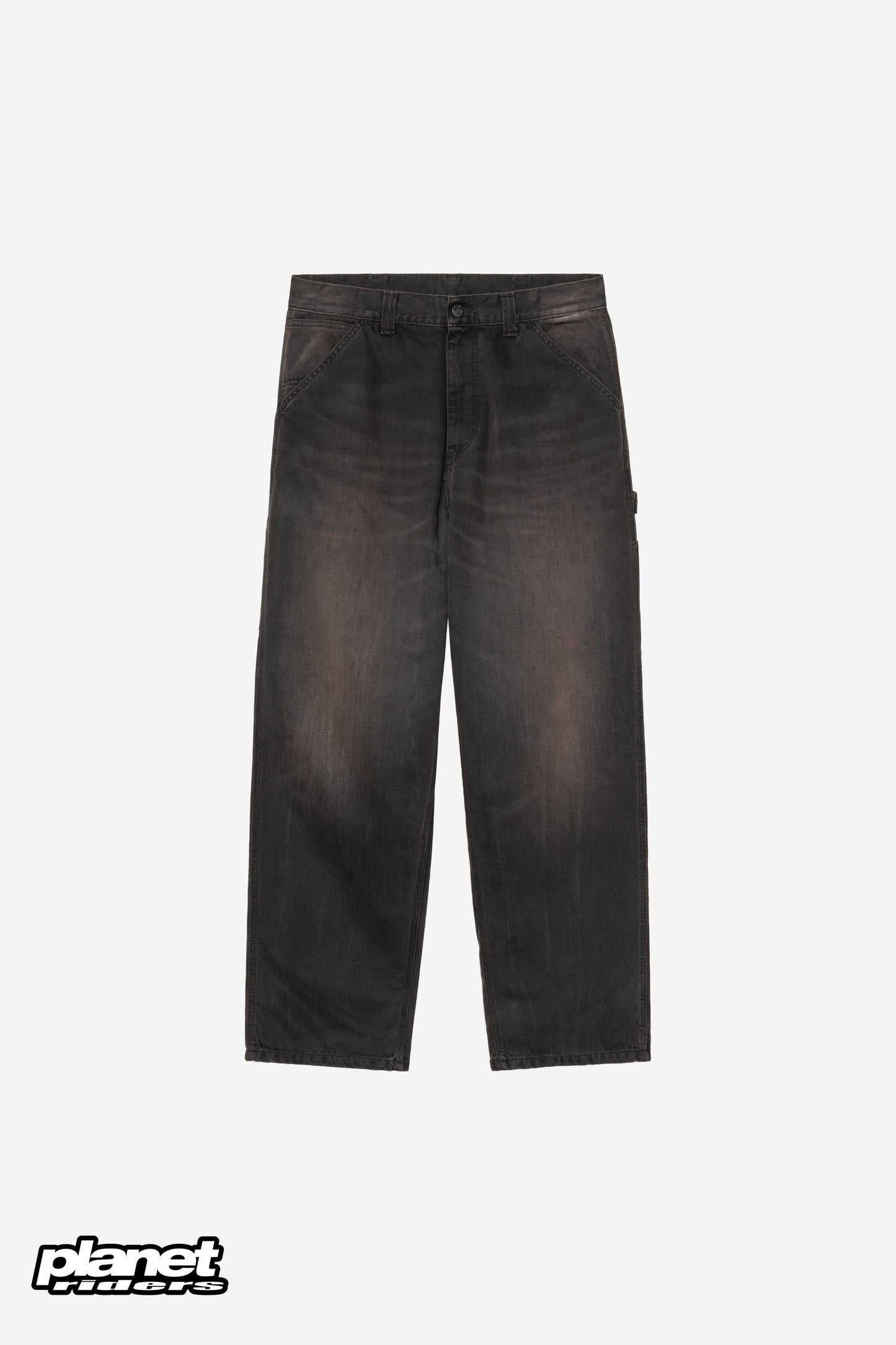 OG Single Knee Pant Carhartt WIP, Black tobacco used wash
