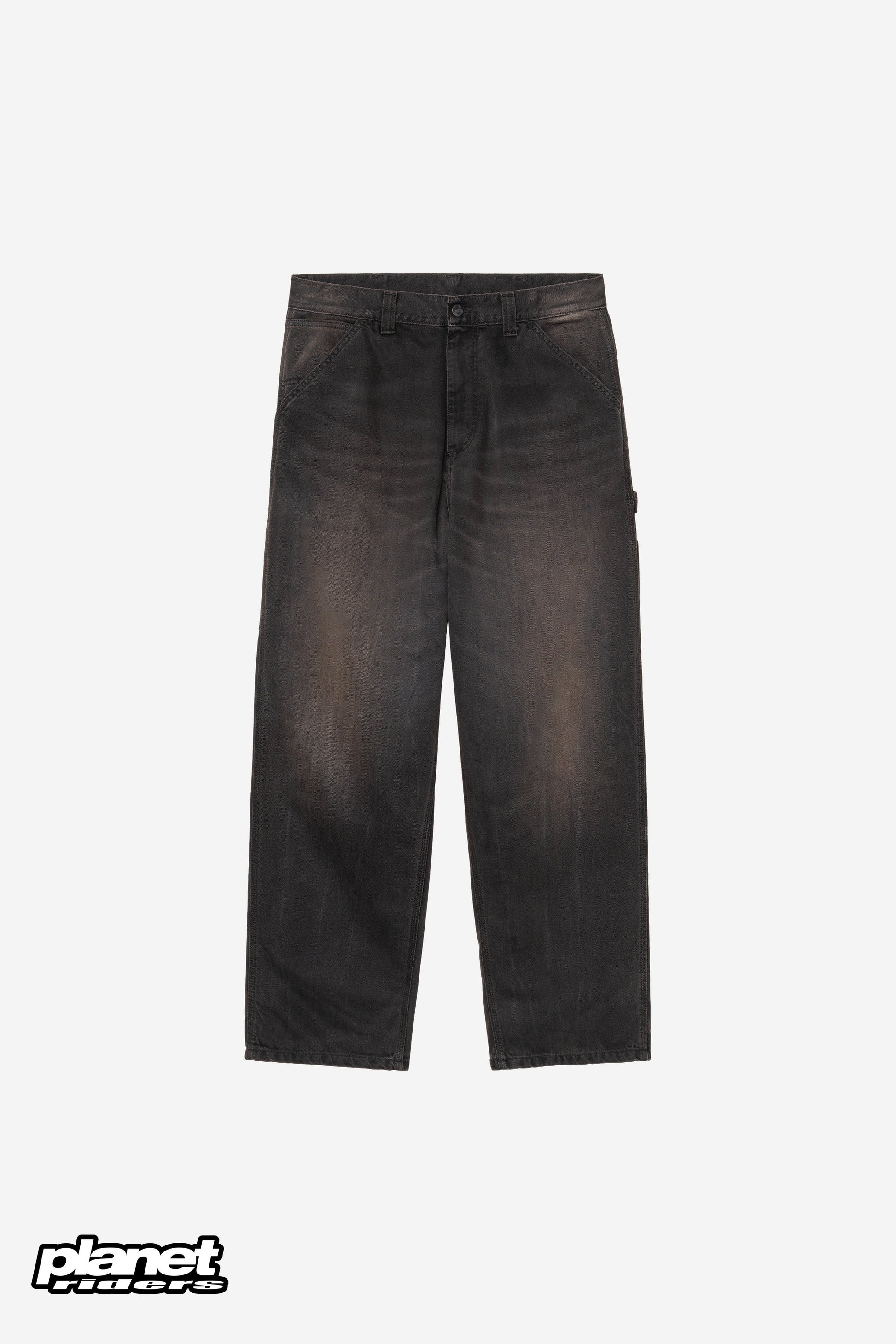 OG Single Knee Pant Carhartt WIP, Black tobacco used wash