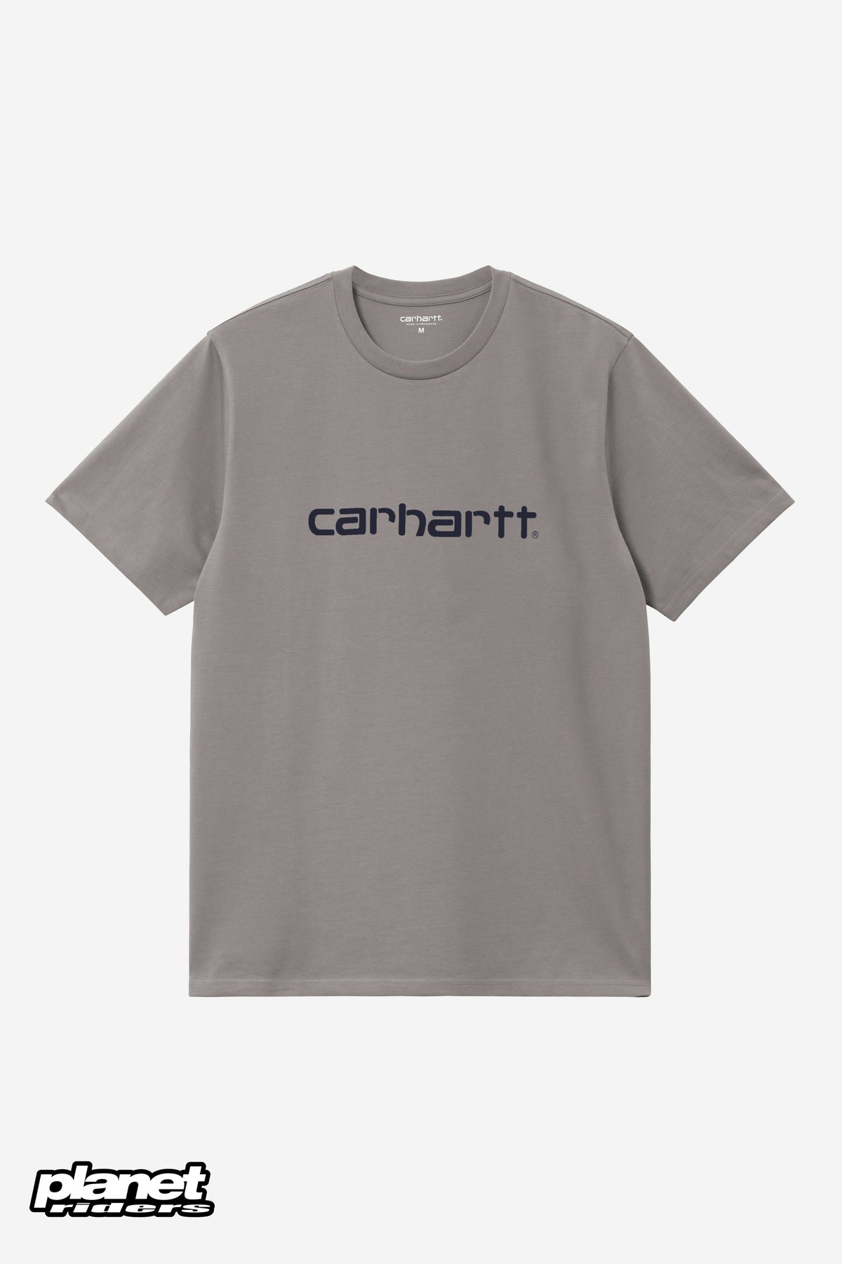 S/S Script T-Shirt Carhartt WIP, Shady Grey / Dark Navy