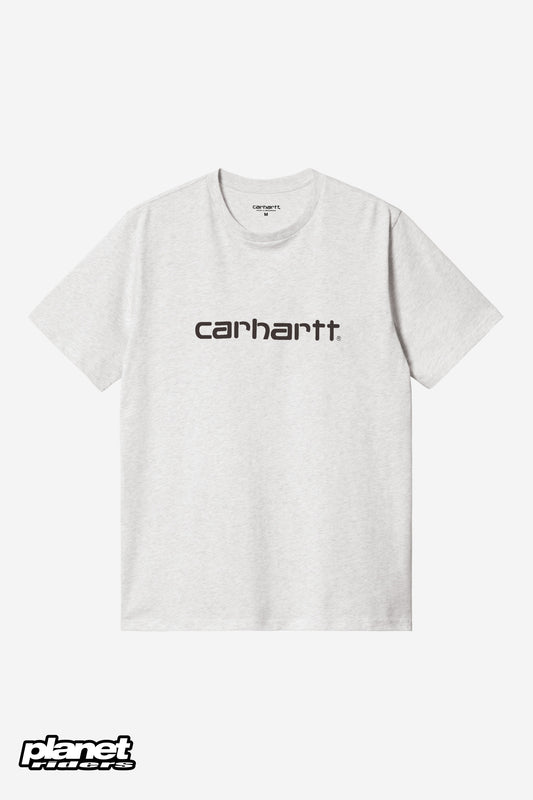 S/S Script T-Shirt Carhartt WIP, Ash Heather / Graphite