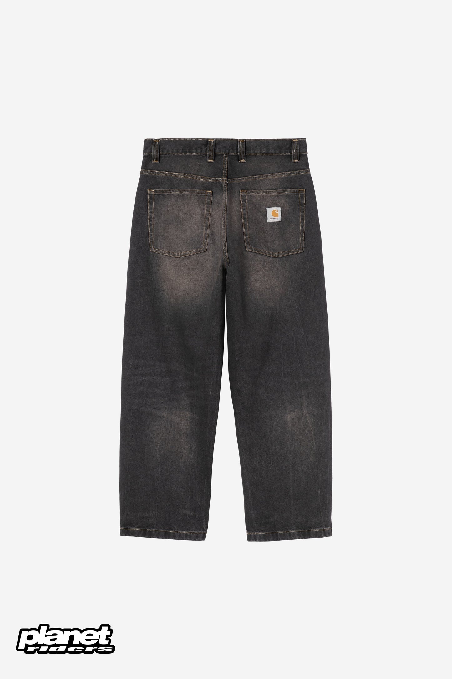 Brandon Pant Carhartt WIP, Black tobacco used wash