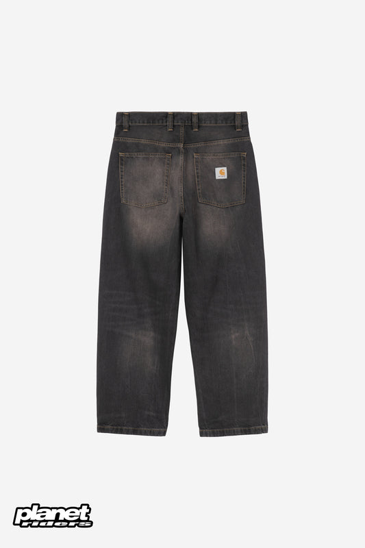 Brandon Pant Carhartt WIP, Black tobacco used wash