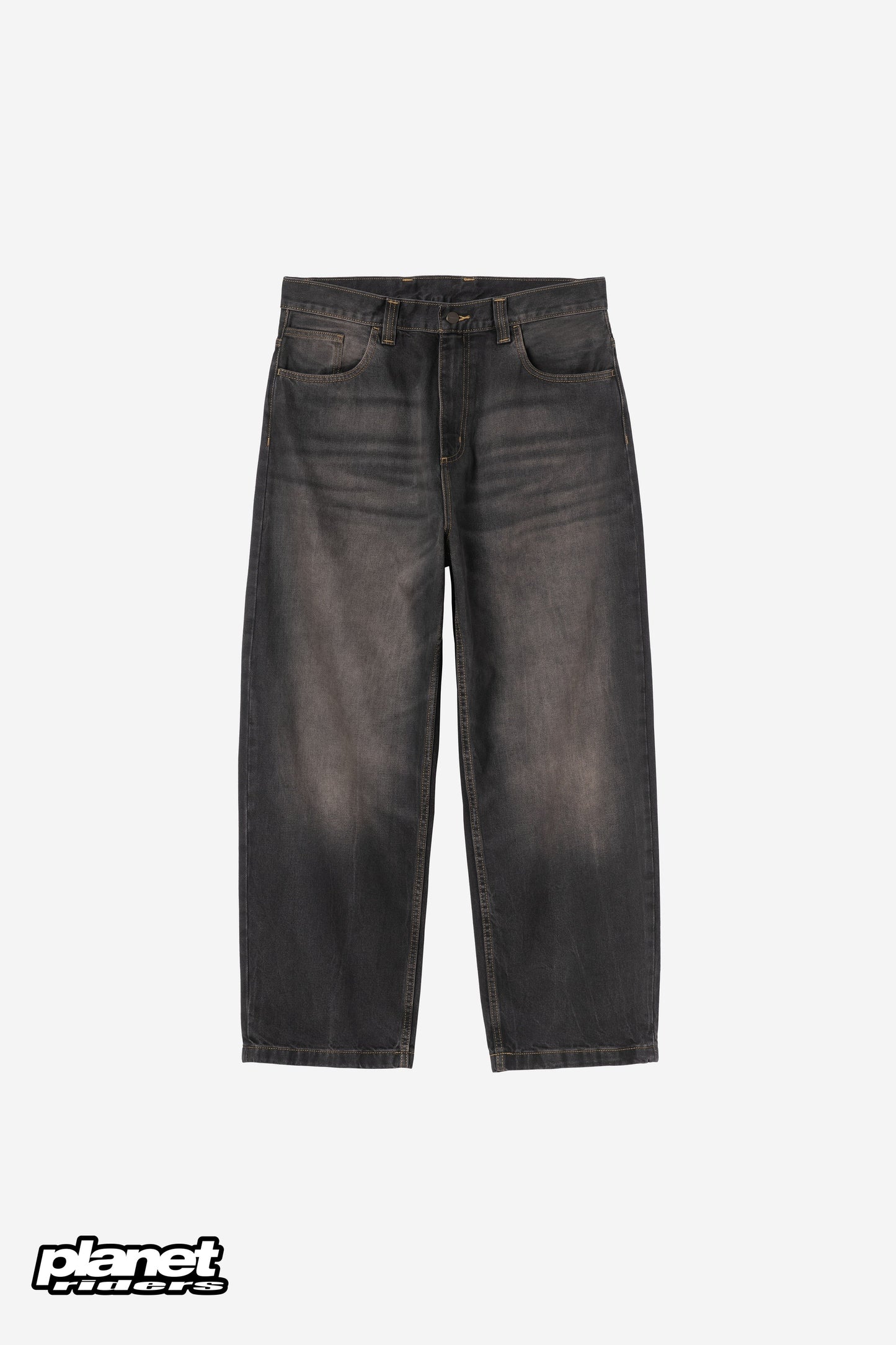 Brandon Pant Carhartt WIP, Black tobacco used wash