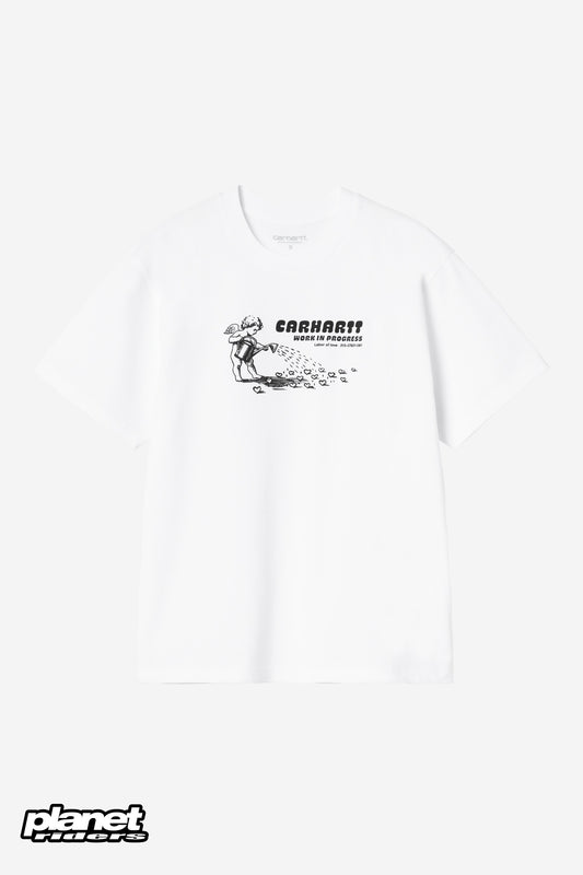 W' S/S Bumper Sticker T-Shirt Carhartt WIP, White