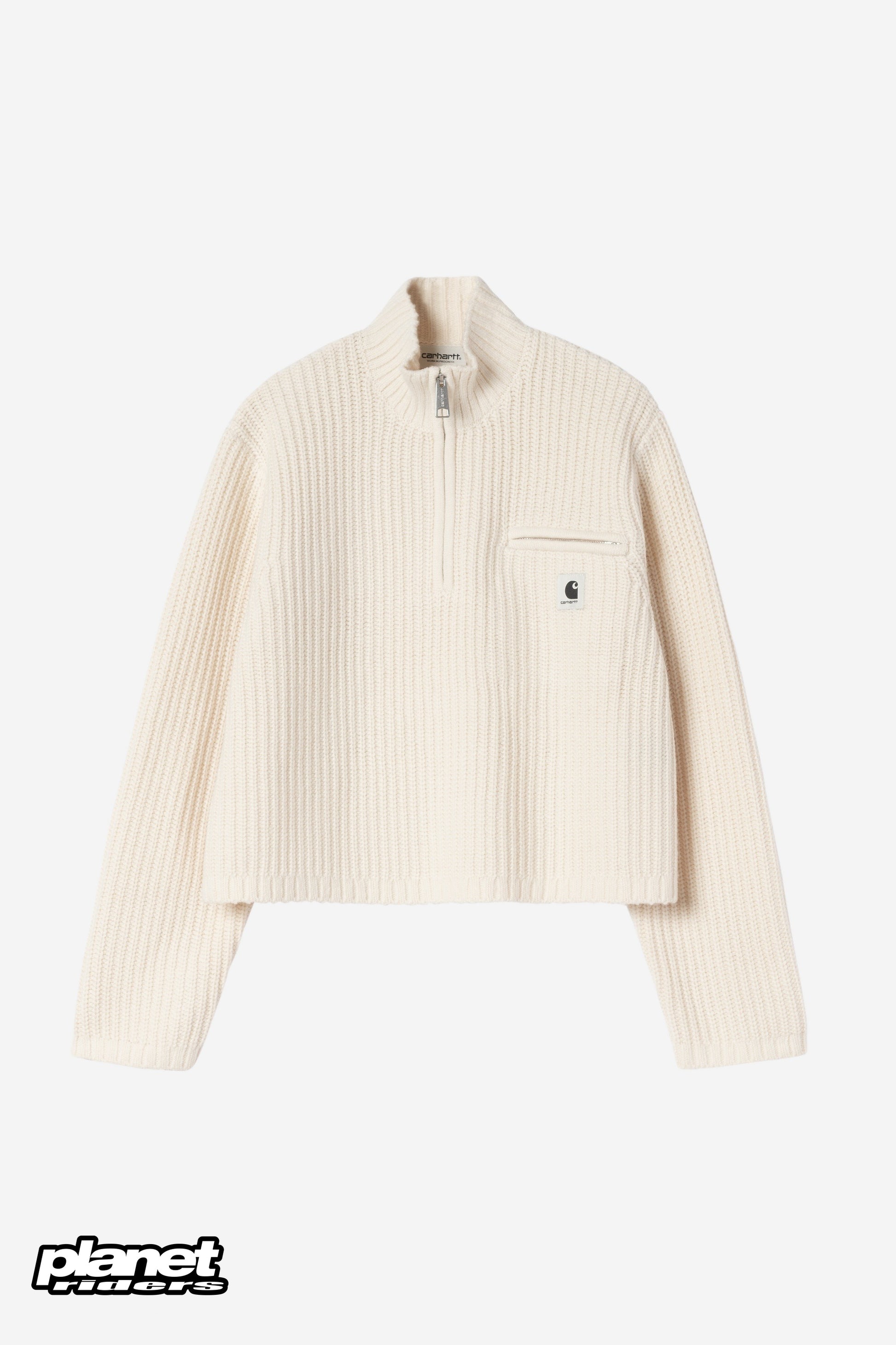 W' Detroit Half Zip Sweater Carhartt WIP, Natural