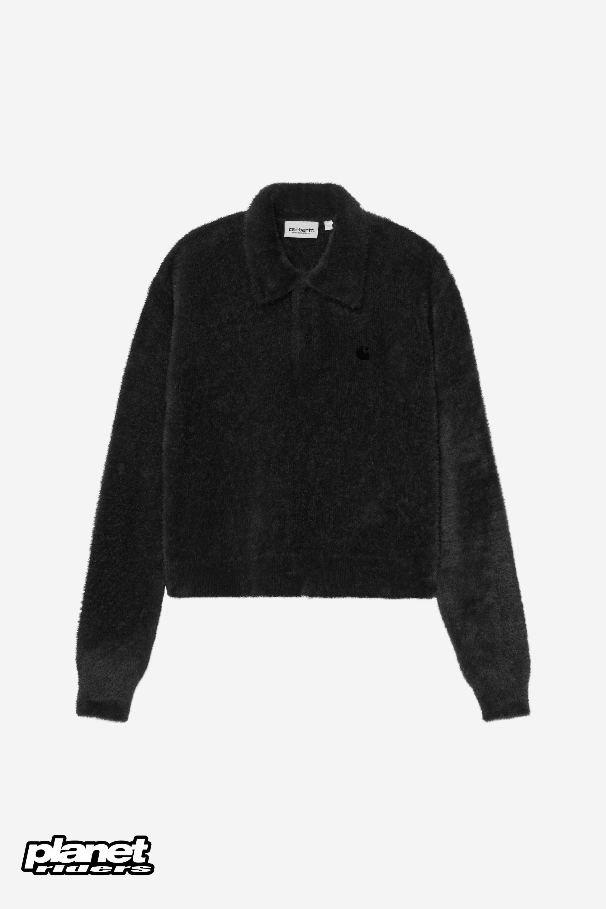 W' L/S Maine Polo Sweater Carhartt WIP, Black / Black