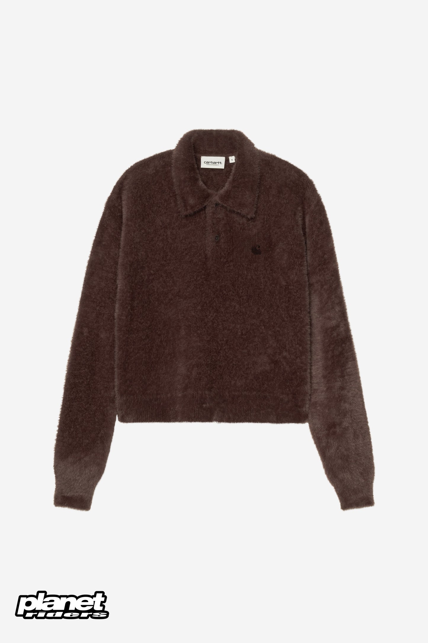 W' L/S Maine Polo Sweater Carhartt WIP, Palisander / Palisander