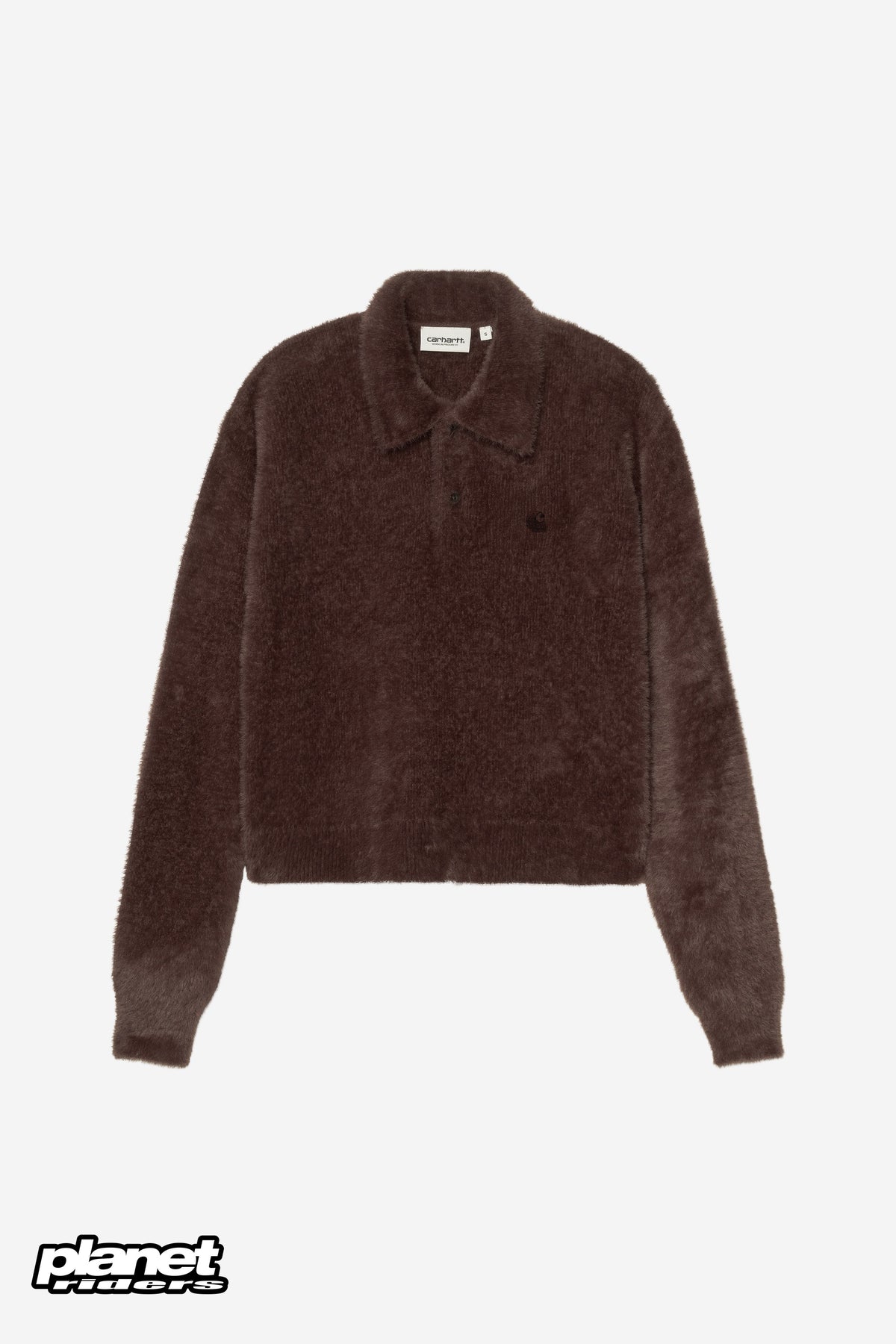 W' L/S Maine Polo Sweater Carhartt WIP, Palisander / Palisander