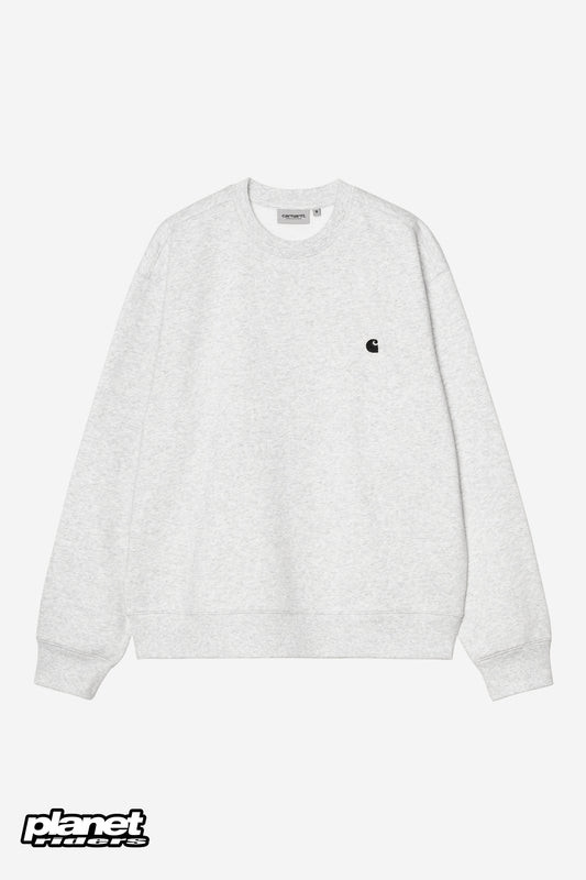 Mack Sweatshirt Carhartt WIP, Ash Heather / Black