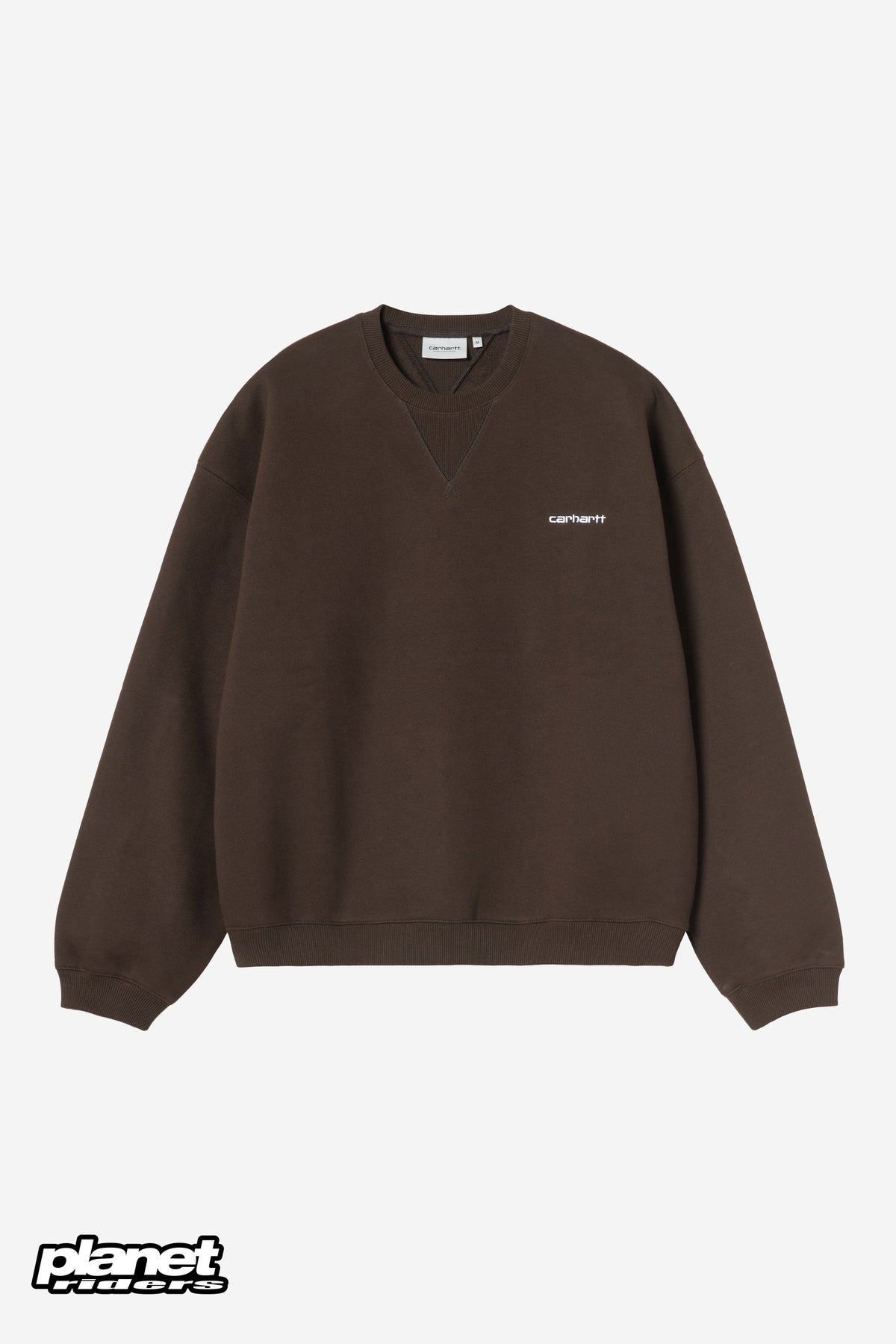 Ebbert Sweatshirt Carhartt WIP, Tobacco / White