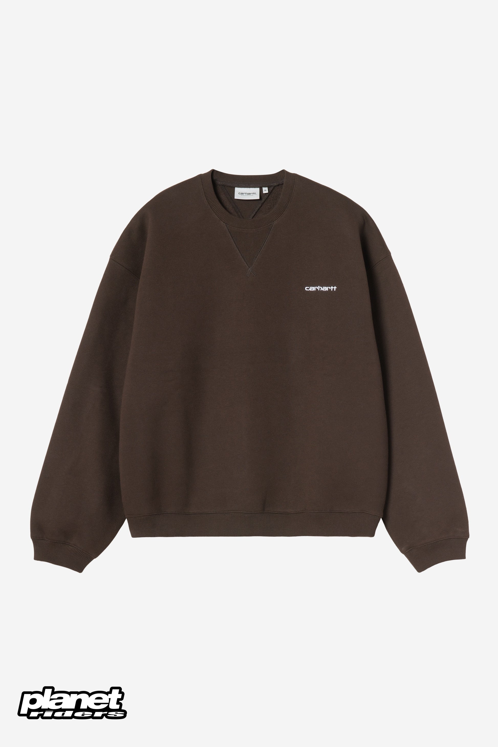 Ebbert Sweatshirt Carhartt WIP, Tobacco / White