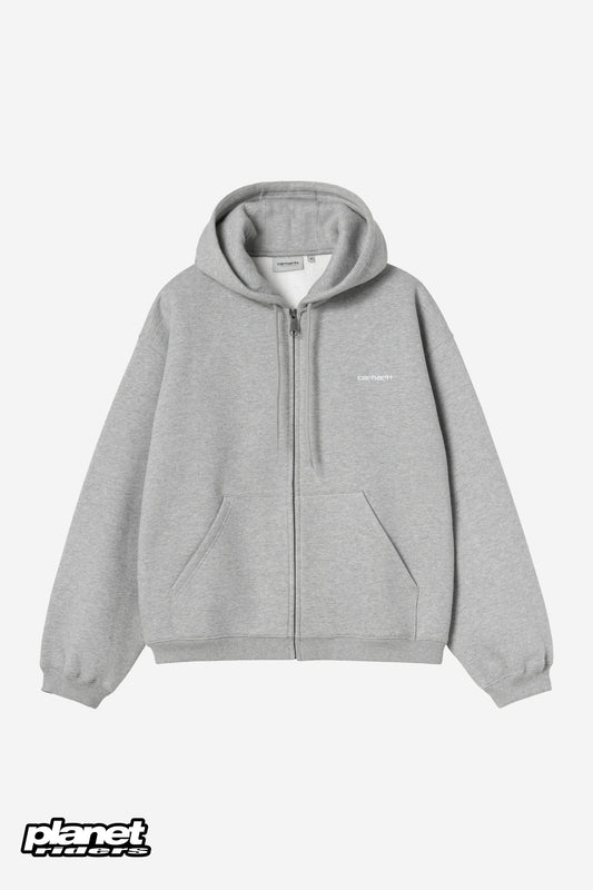 Hooded Ebbert Jacket Carhartt WIP, Grey Heather / White