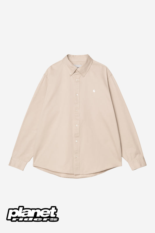L/S OG Madison Shirt Carhartt WIP, Fleur De Sel