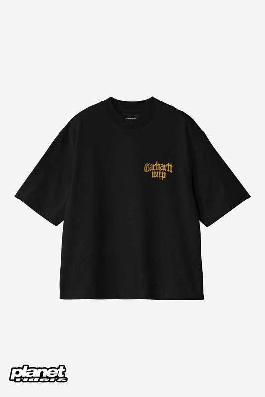 W' S/S Blackletter T-Shirt Carhartt WIP, Black