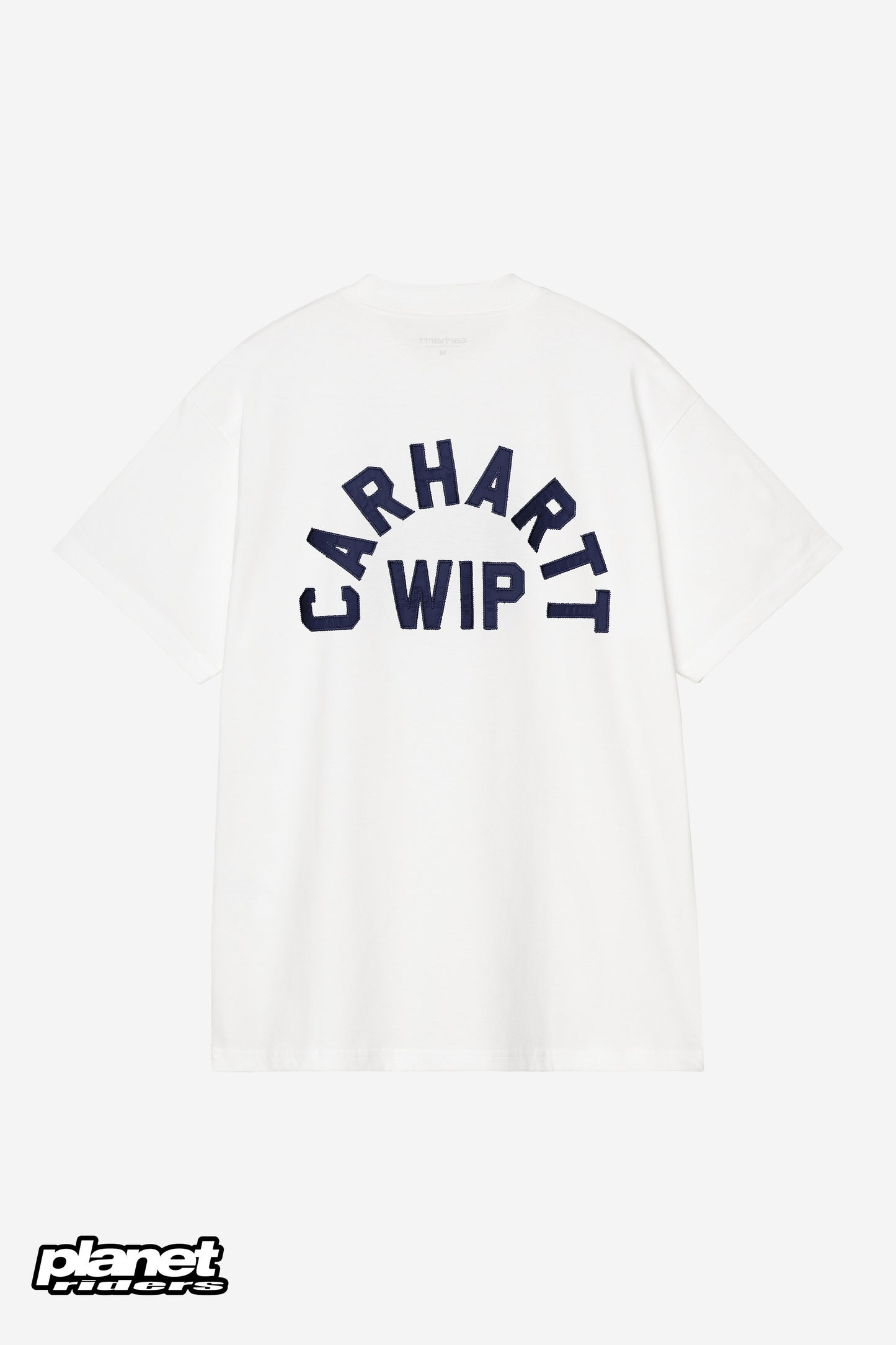 S/S Arch Script T-Shirt Carhartt WIP, White / Dark Navy